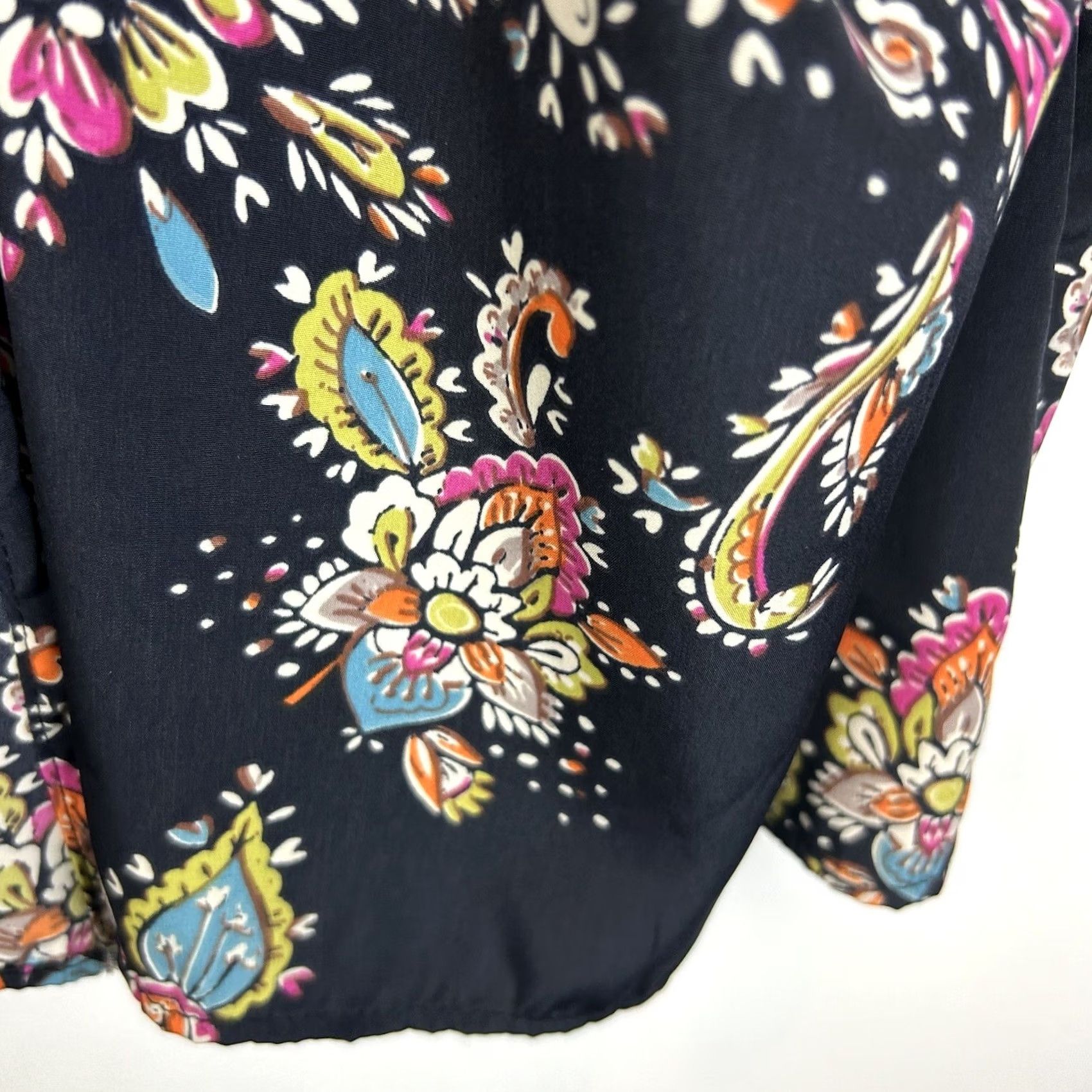 Vintage Boho Floral Kimono Medium Womens Long Oversized Festival Whimsigoth Topper Layer Size M / US 6-8 / IT 42-44 - 7 Thumbnail