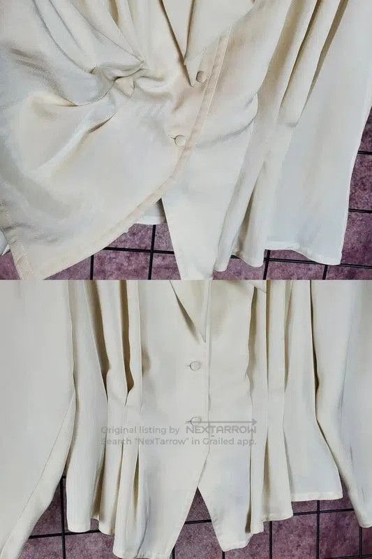 Balmain Balmain Spring Autumn Cream Short Sleeve Blouse . Size S / US 4 / IT 40 - 5 Thumbnail