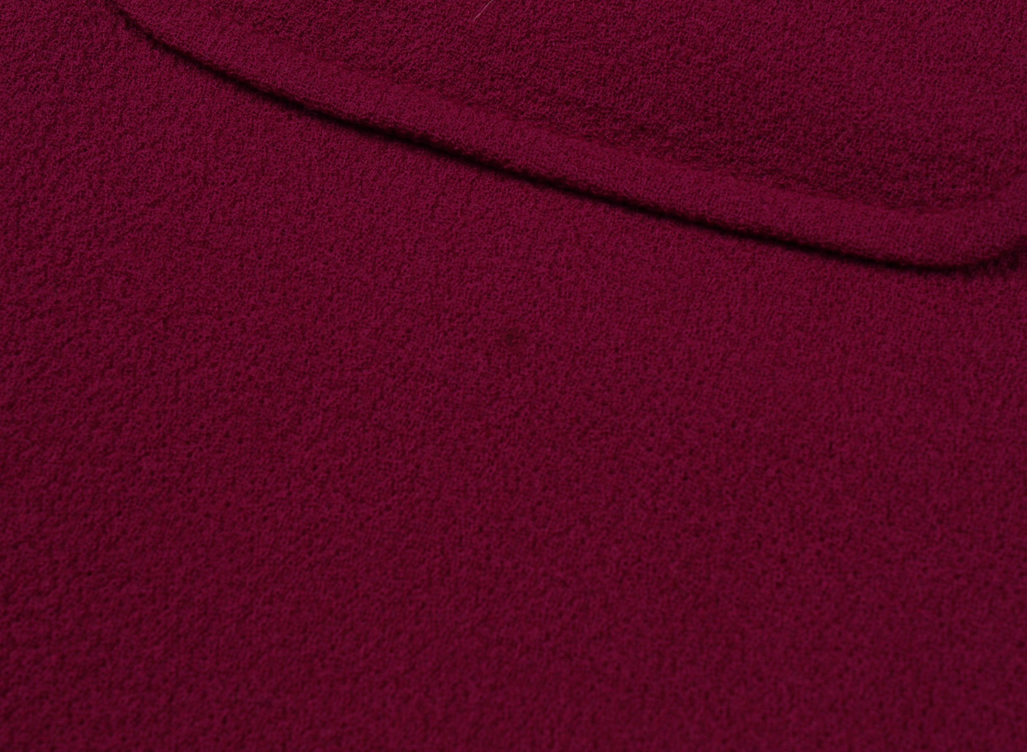 Valentino Red Valentino A - Line Raspberry Wool Skirt Size 28" / US 6 / IT 42 - 9 Thumbnail