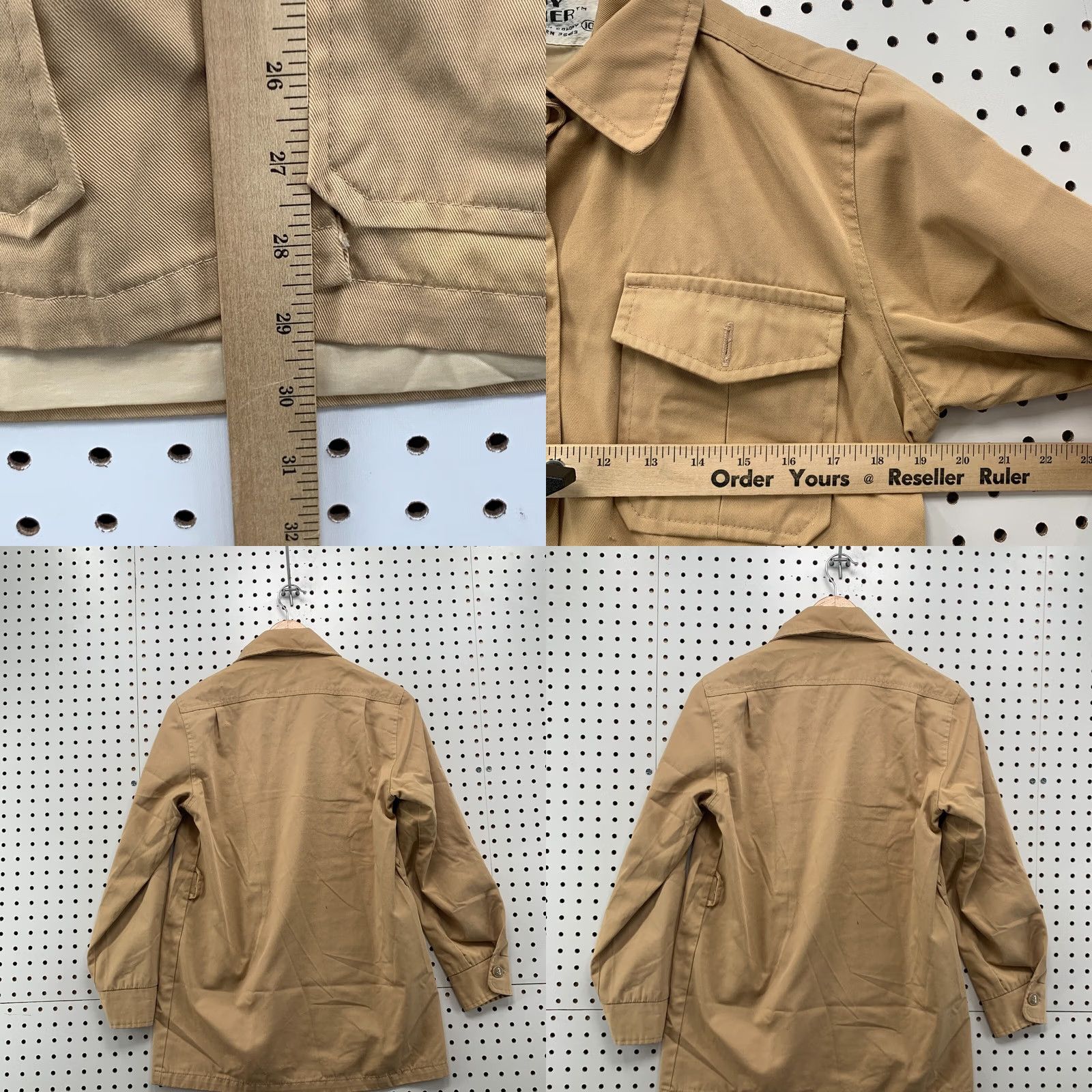 Vintage VINTAGE Windy Weather Womens Button Coat Overcoat 19x28 Made In UK Brown Windy Weather Womens Coat 1940s 50s 60s Mens Womens Girls Size L / US 10 / IT 46 - 9 Thumbnail