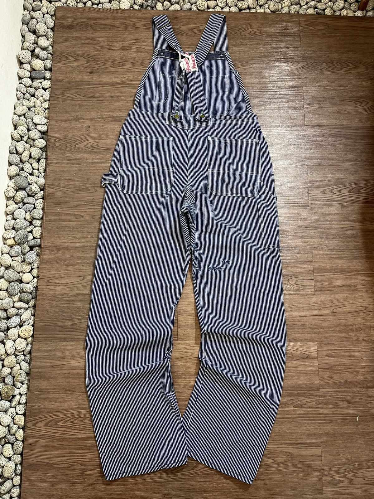 Pointer × Vintage Pointer Vintage Hickory Stripe Carpenter Overalls Size US 36 / EU 52 - 2 Thumbnail