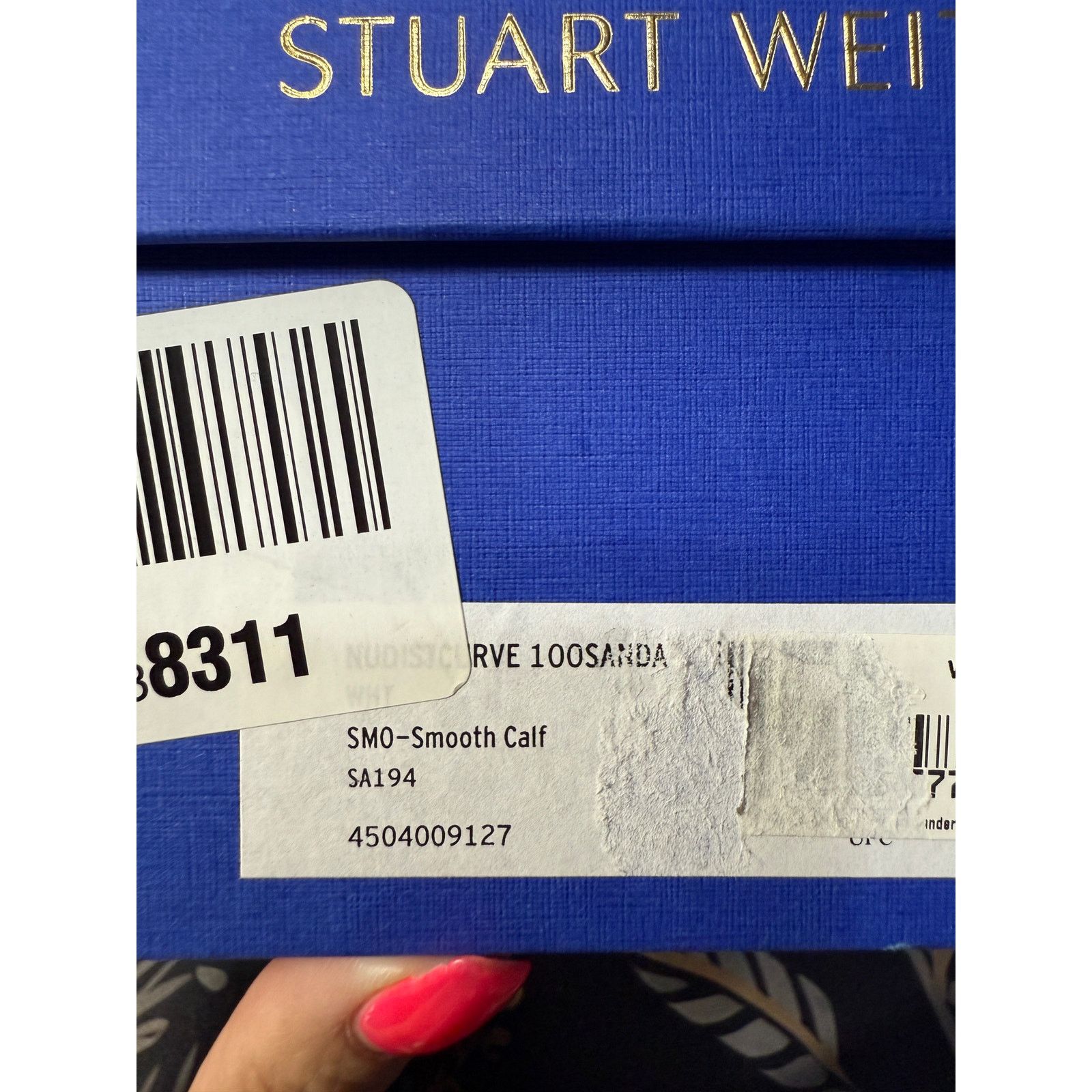 Stuart Weitzman $495 MSRP-Stuart Weitzman Antique White Ankle Sandal-Sz 38 Size US 8 / IT 38 - 8 Thumbnail