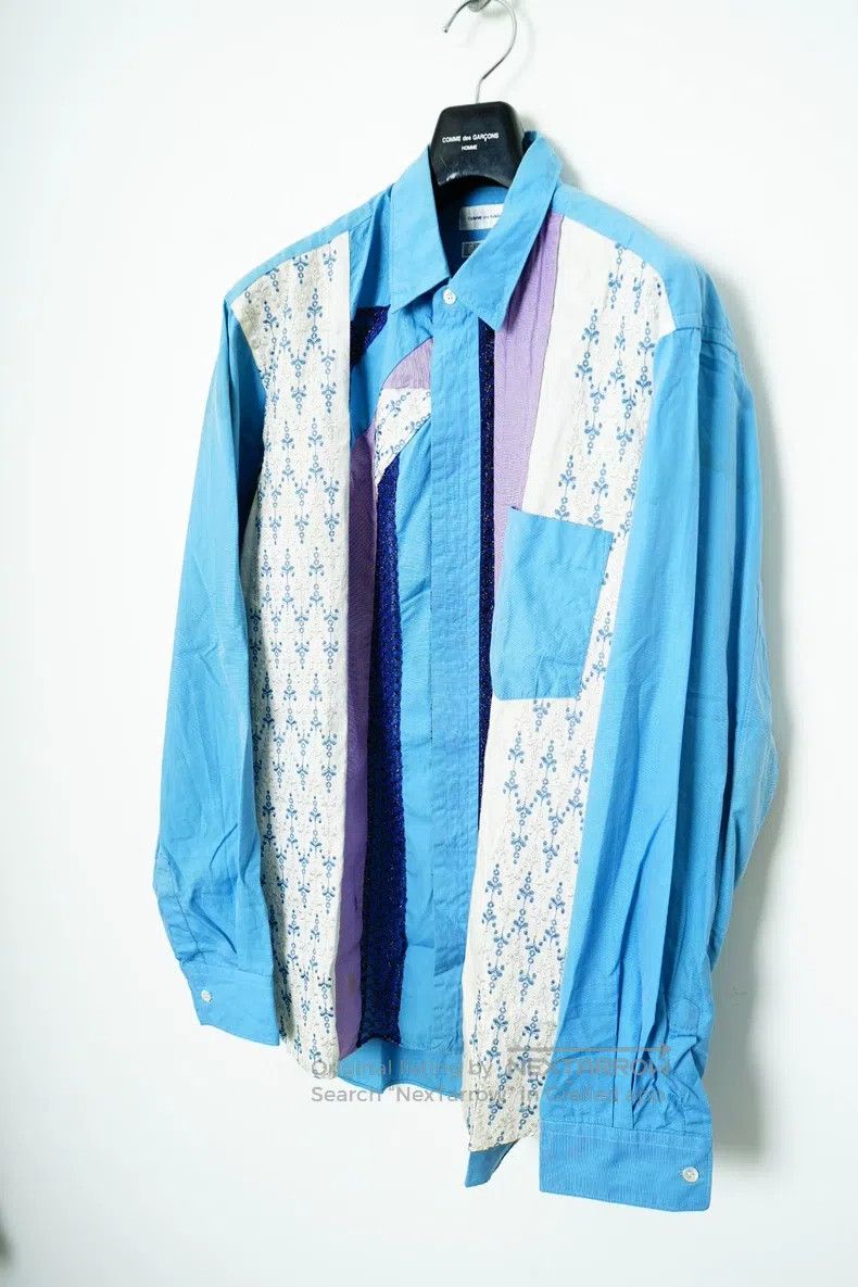 Comme des Garcons Comme des Garcons Embroidered Patchwork Tunic Shirt Size US M / EU 48-50 / 2 - 2 Thumbnail