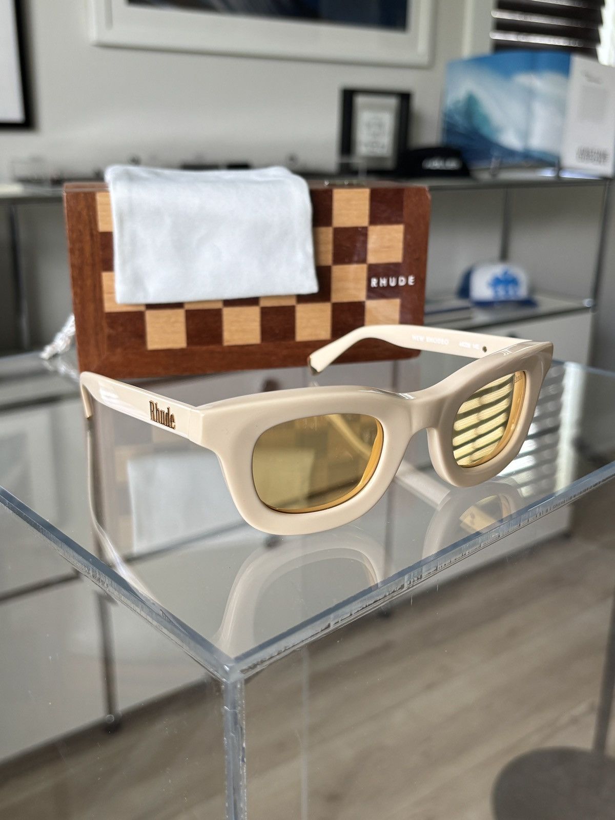 Rhude RHUDE - NEW RHODEO FRAME SUNGLASSES Size ONE SIZE - 7 Thumbnail