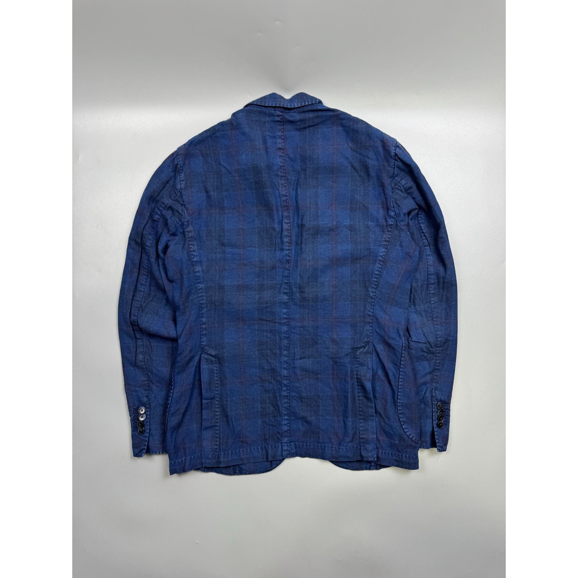 L.B.M. 1911 L.B.M. 1911 Linen Cotton Summer Two Button Blazer (Y1262) Size 38R - 8 Thumbnail