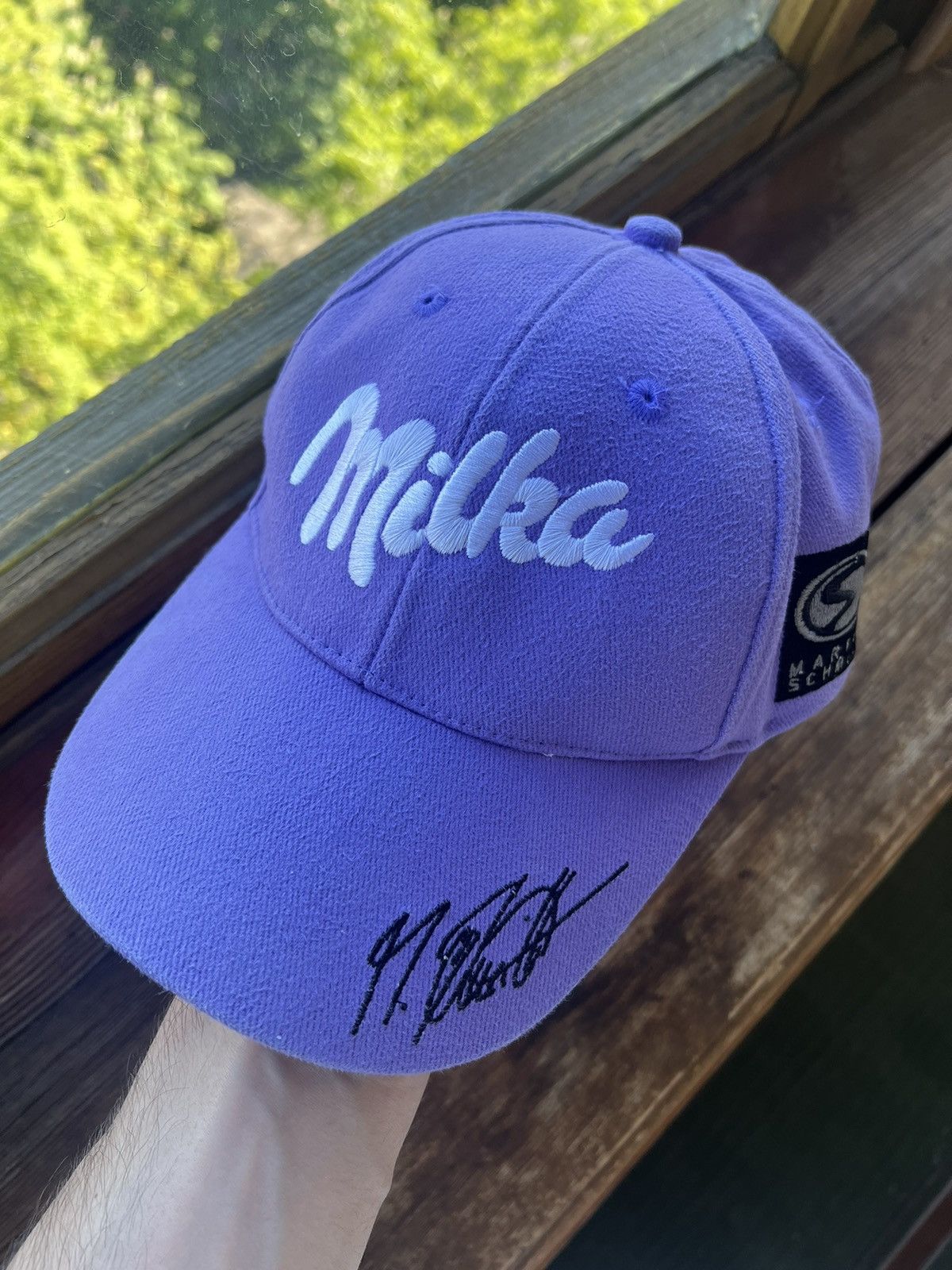 Vintage Vintage Y2K Hat Milka Martin Schmitt Race Cap Size ONE SIZE - 4 Thumbnail