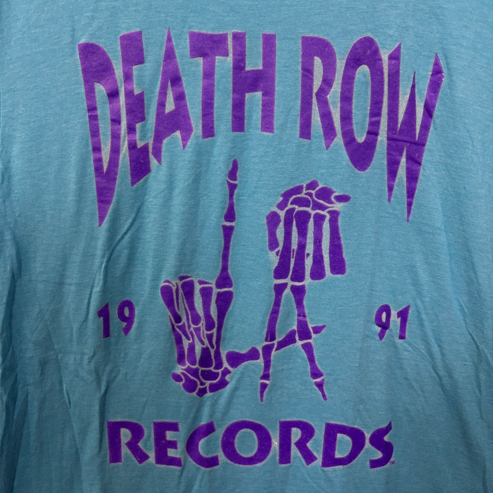 Death Row Records Death Row Records 1991 LA Grim Reaper Hands Rap Tee large Size US L / EU 52-54 / 3 - 2 Thumbnail
