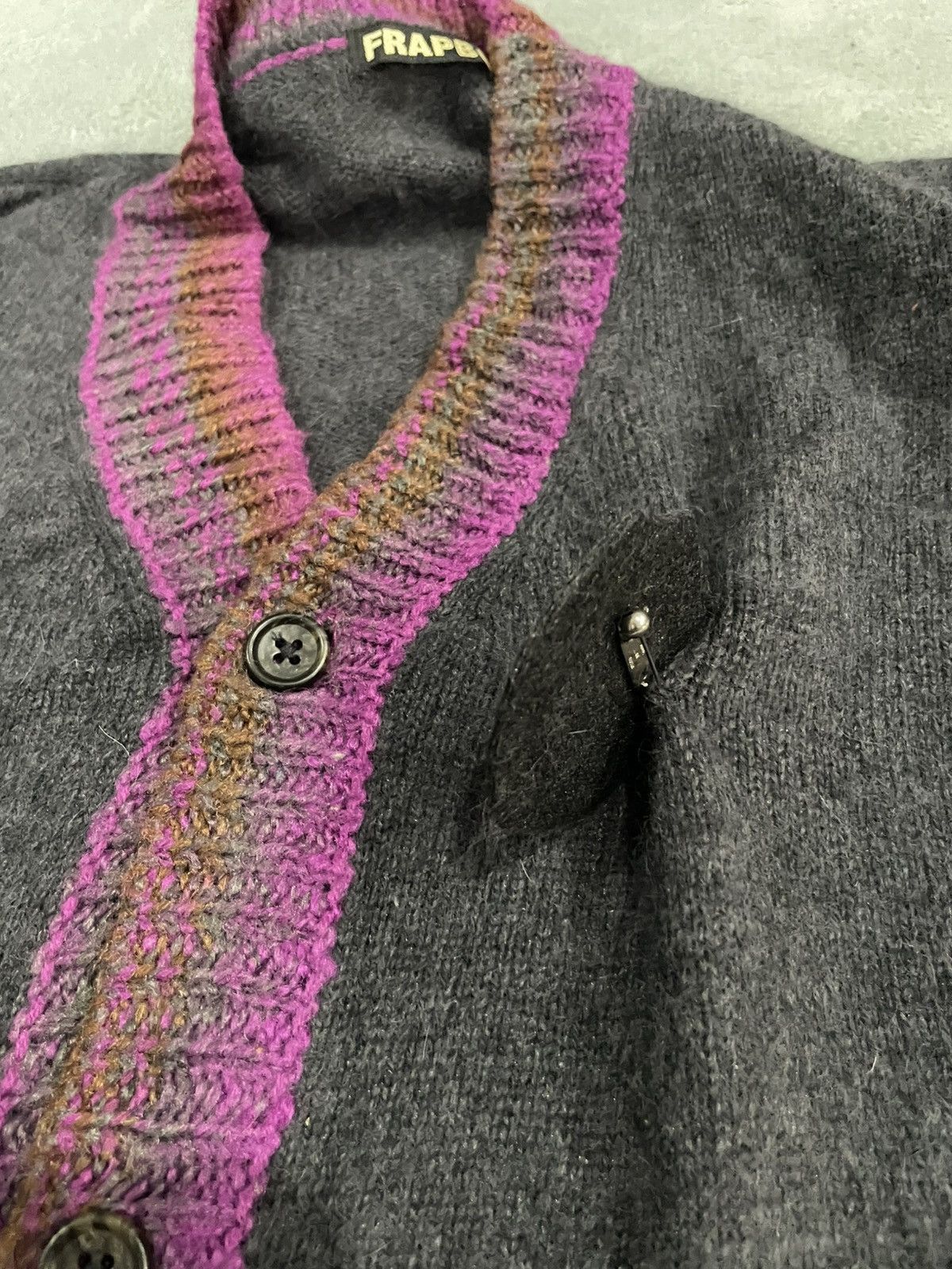 Issey Miyake FRAPBOIS Half Wool Hooded Buttons Up Cardigan Size US L / EU 52-54 / 3 - 7 Thumbnail