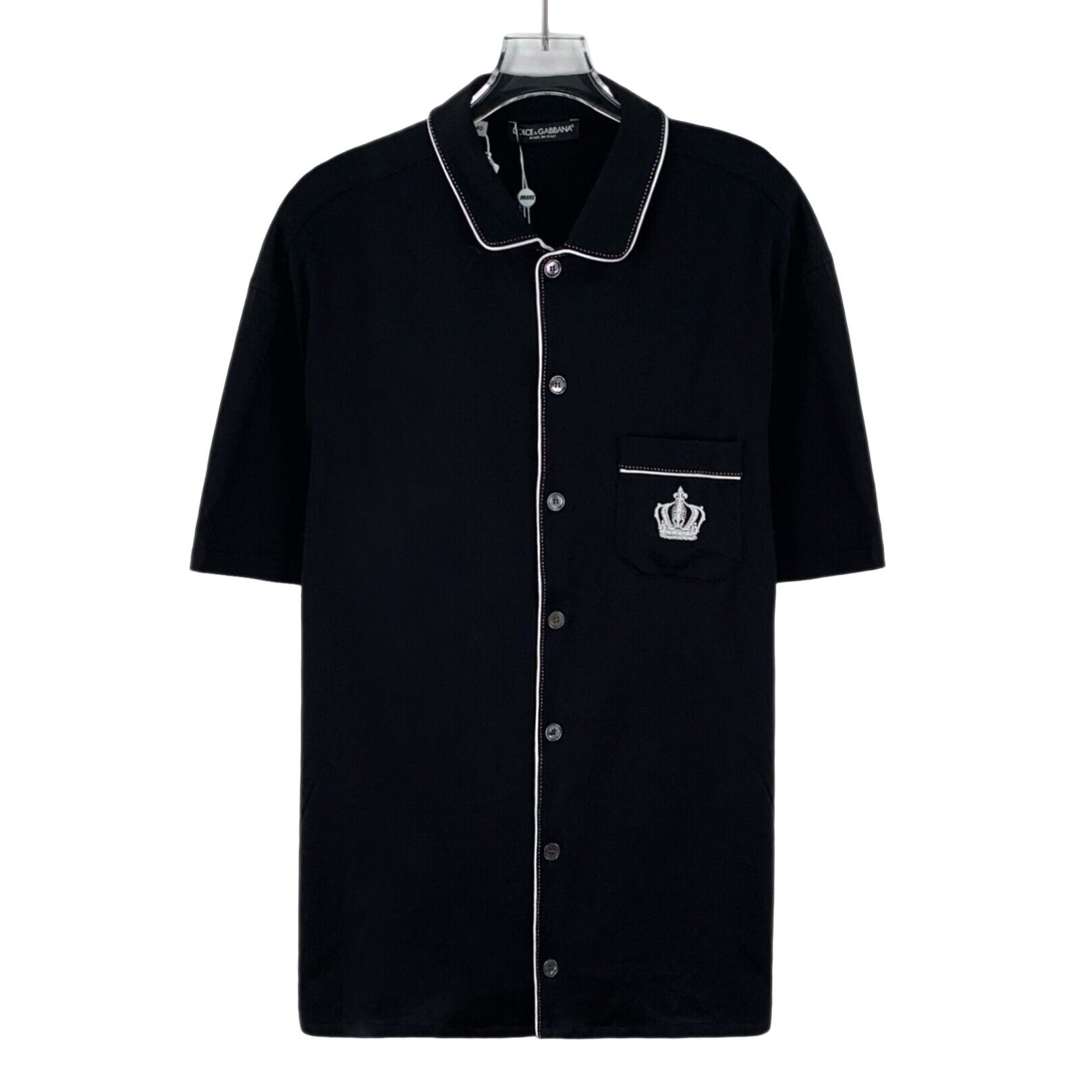 Dolce & Gabbana Dolce & Gabbana Crown Embroidery Polo Shirt 40 Size US XXS / EU 40 - 1 Thumbnail