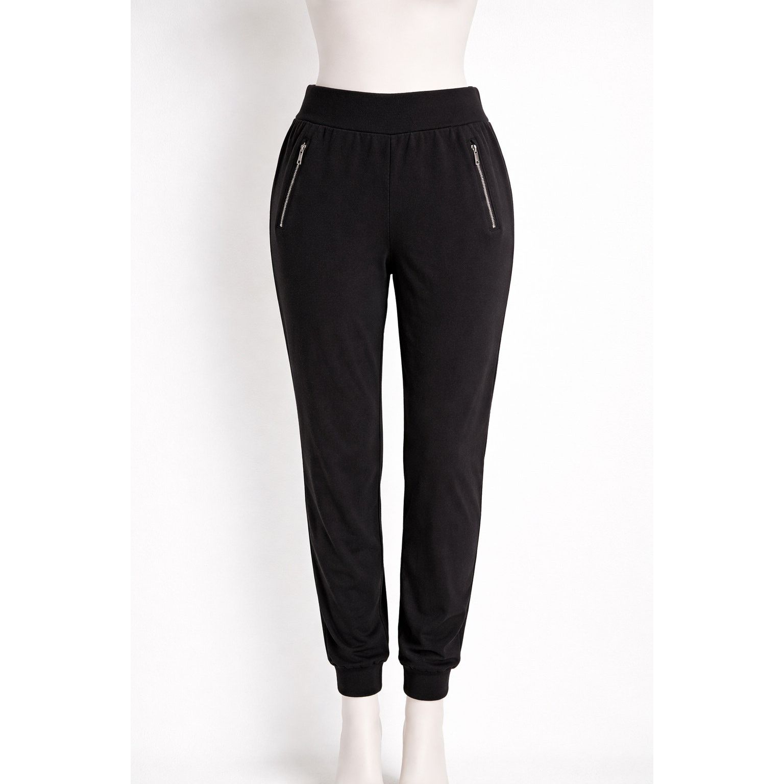Torrid Torrid Black Jogger Pants Zip Pocket Women’s Size 1 Size 42" / US 20 - 1 Thumbnail