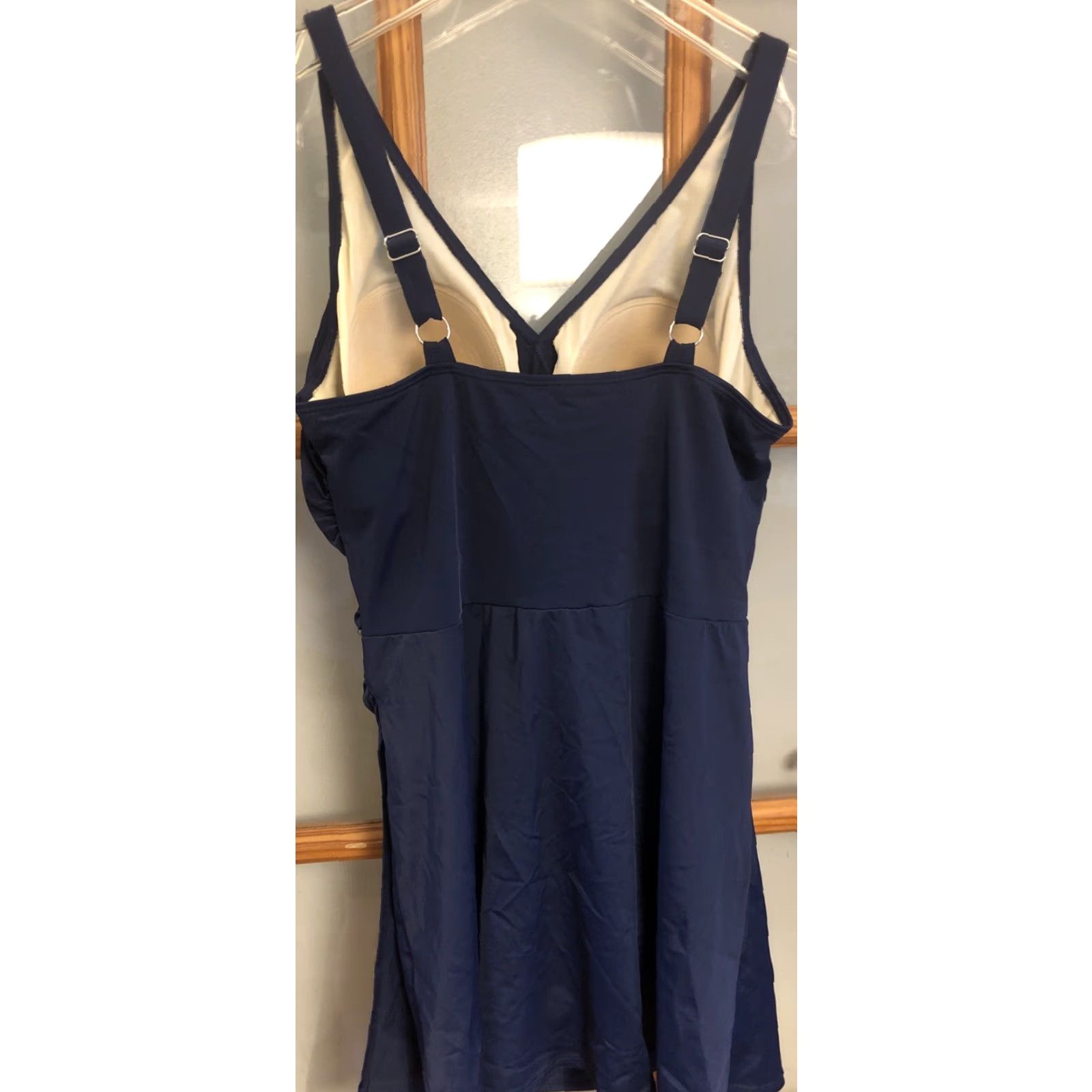 CO D & Co Women One Piece Swimsuit Beach Navy Blue Size 12 Bathing Suit Dress Size XL / US 12-14 / IT 48-50 - 3 Thumbnail