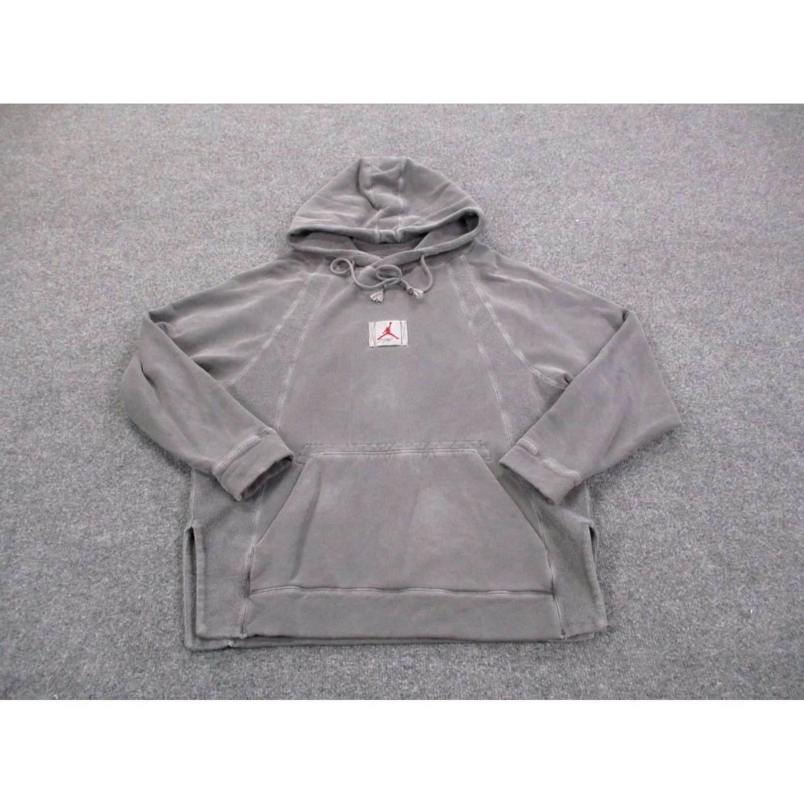 Jordan Brand Nike Air Jordan Sweatshirt Hoodie Mens M Gray Jumpman Logo Flight Basketball Size US M / EU 48-50 / 2 - 2 Thumbnail