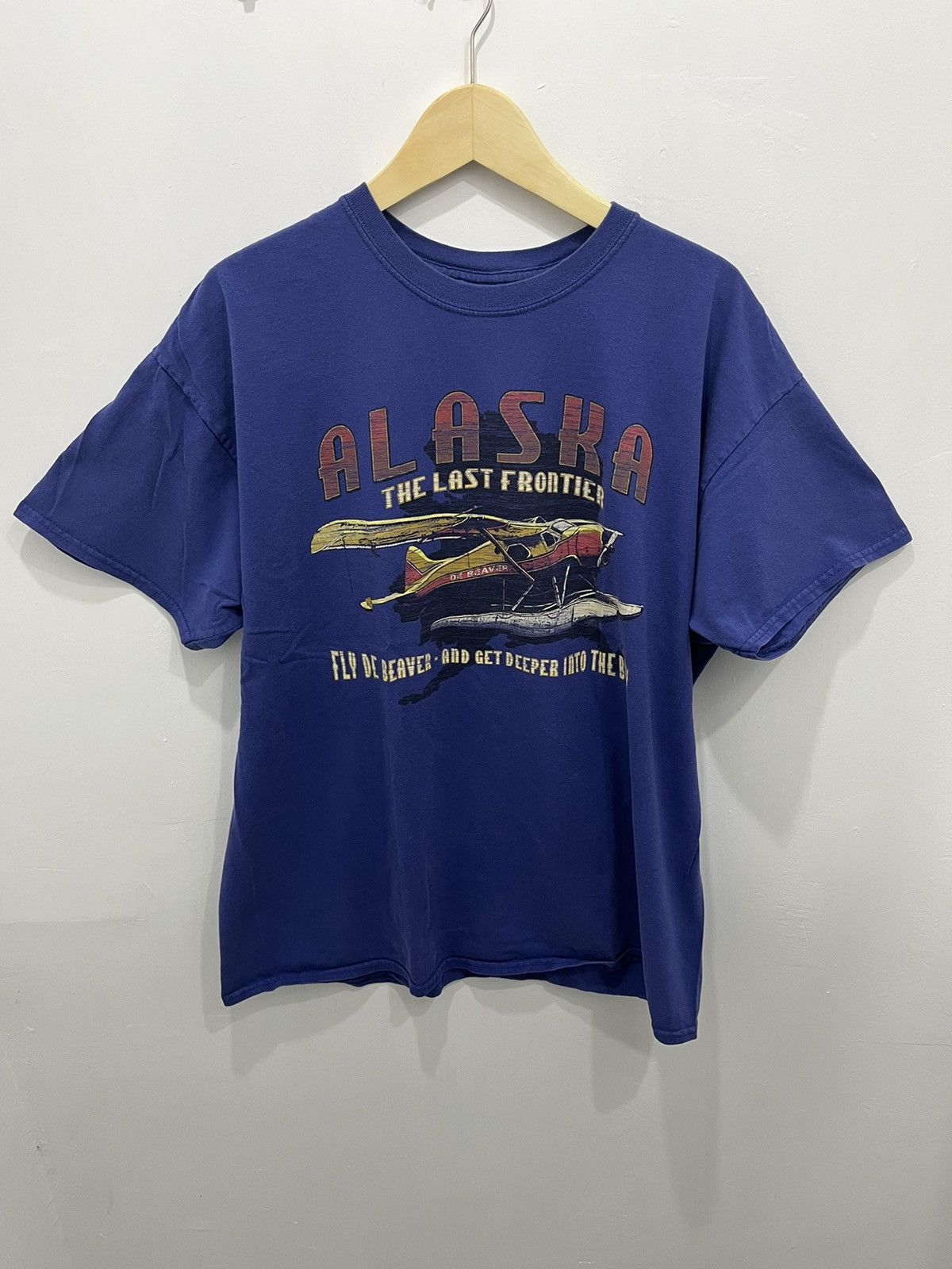 Vintage Vintage Alaska “The Last Frontier” Military Y2K Vintage Tees Size US XL / EU 56 / 4 - 1 Thumbnail