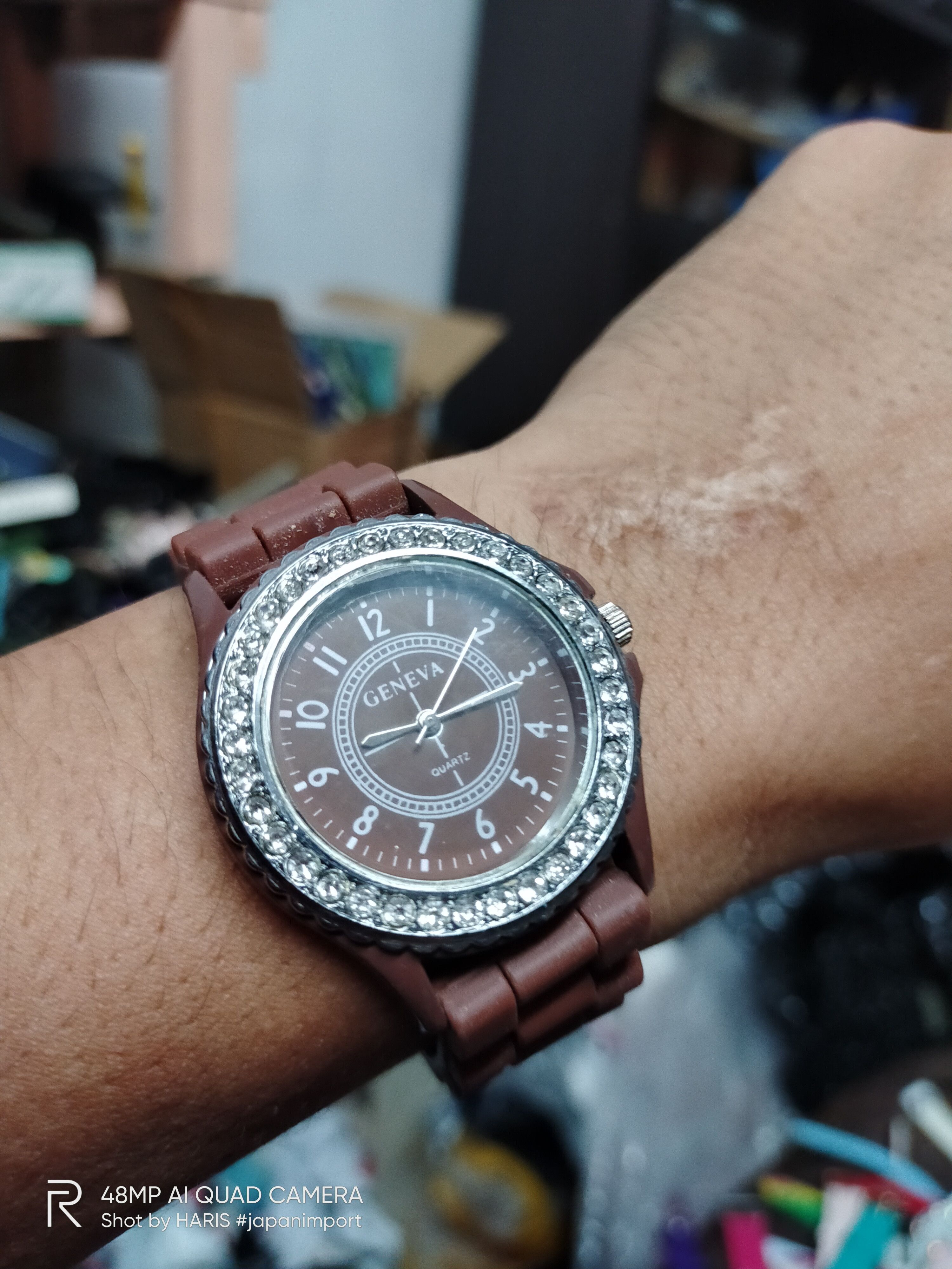 image of Vintage Watch By Geneva Quartz Japan Street Wear in Brown, Women's