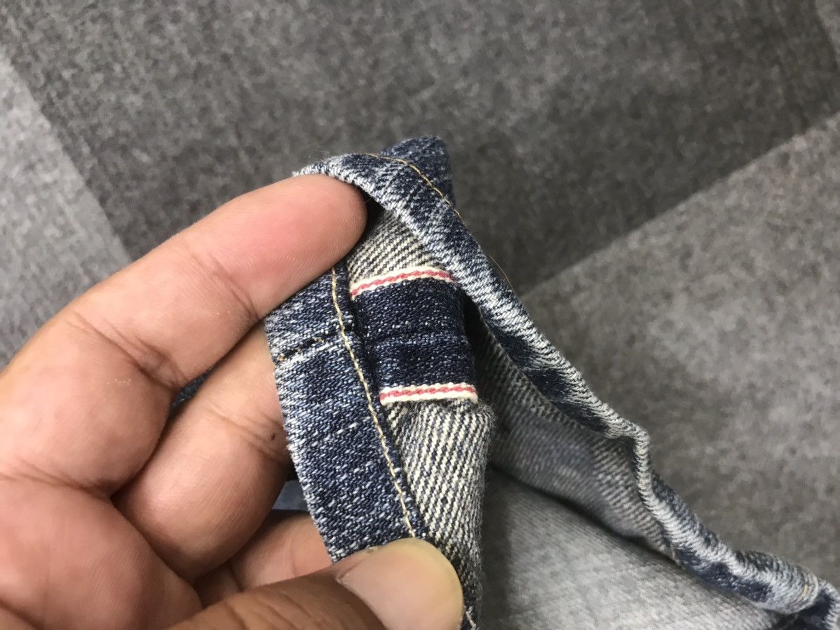 Edwin 💥THRASHED💥EDWIN 505zx Selvedge Distressed Jeans Size US 30 / EU 46 - 20 Thumbnail