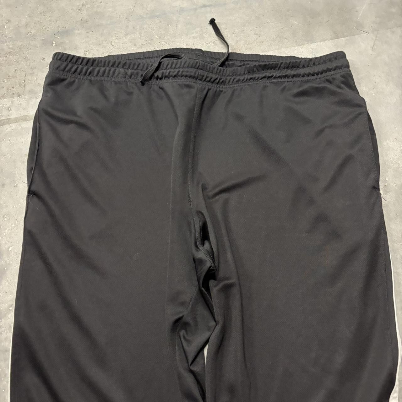 Japanese Brand × Vintage Crazy Vintage Y2K/2000s Baggy Black Striped Streetwear Track Pants! Size US 36 / EU 52 - 3 Thumbnail