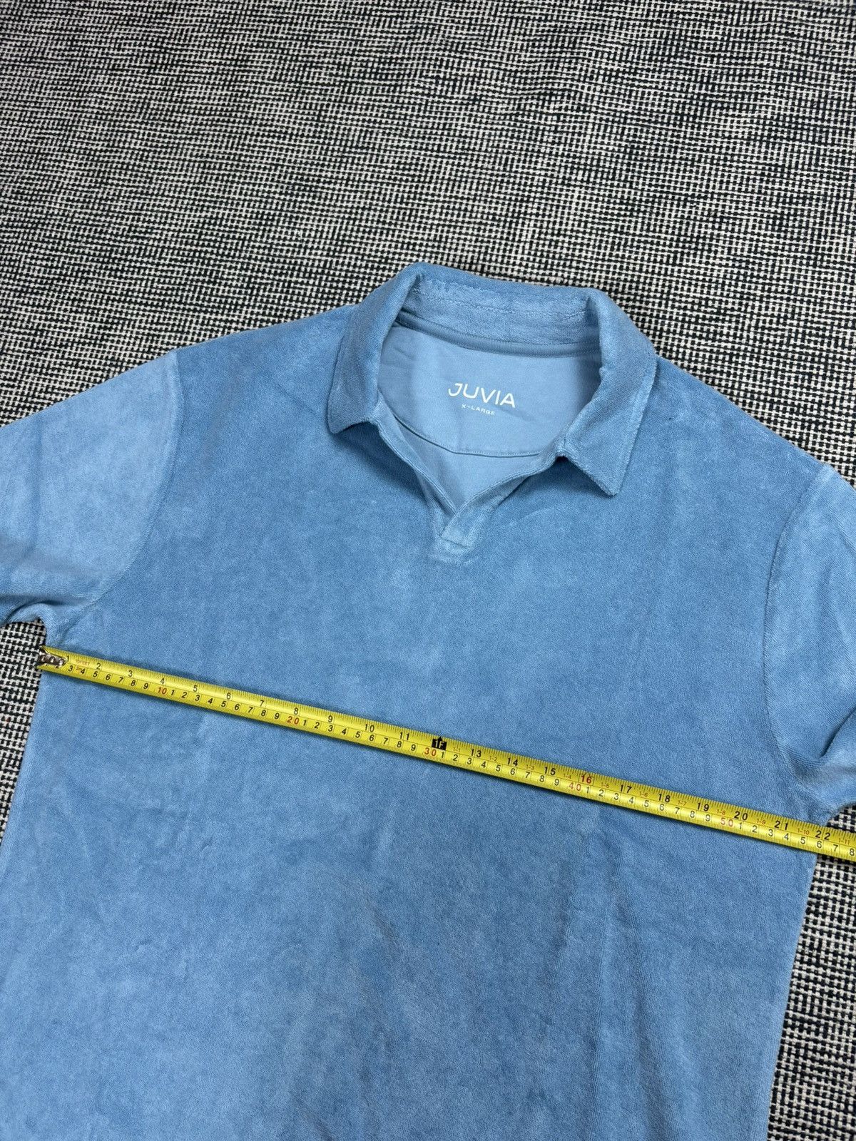 Other Juvia terry cloth polo shirt designer rrp 139€ Size US XL / EU 56 / 4 - 6 Thumbnail