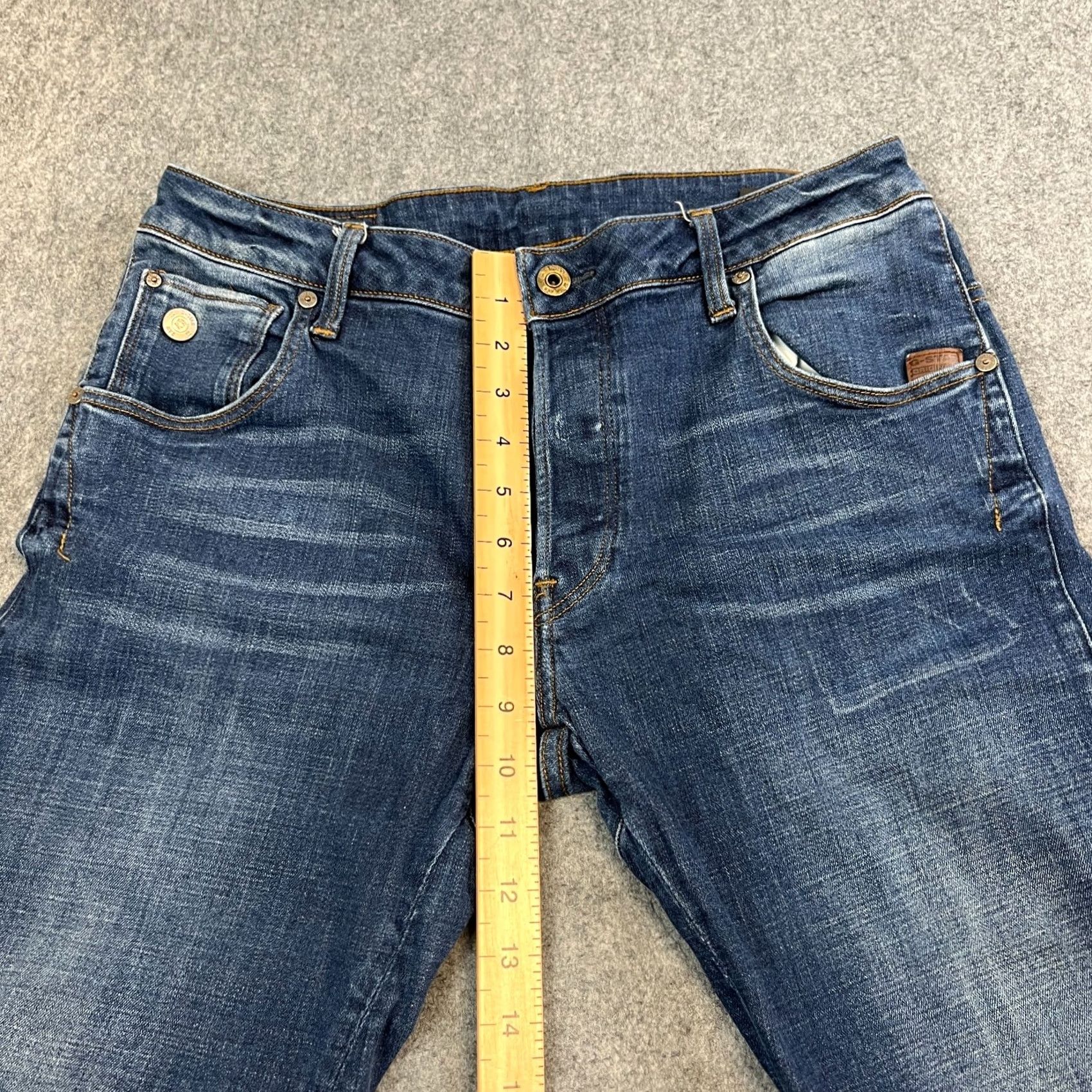 G-Star G-Star Arc Jeans Slim Tapered ARC Fit 31 32 Medium Wash Blue Stretch Denim Men Jeans Ordinary 5-Pocket Design Regular} Size US 31 - 5 Thumbnail