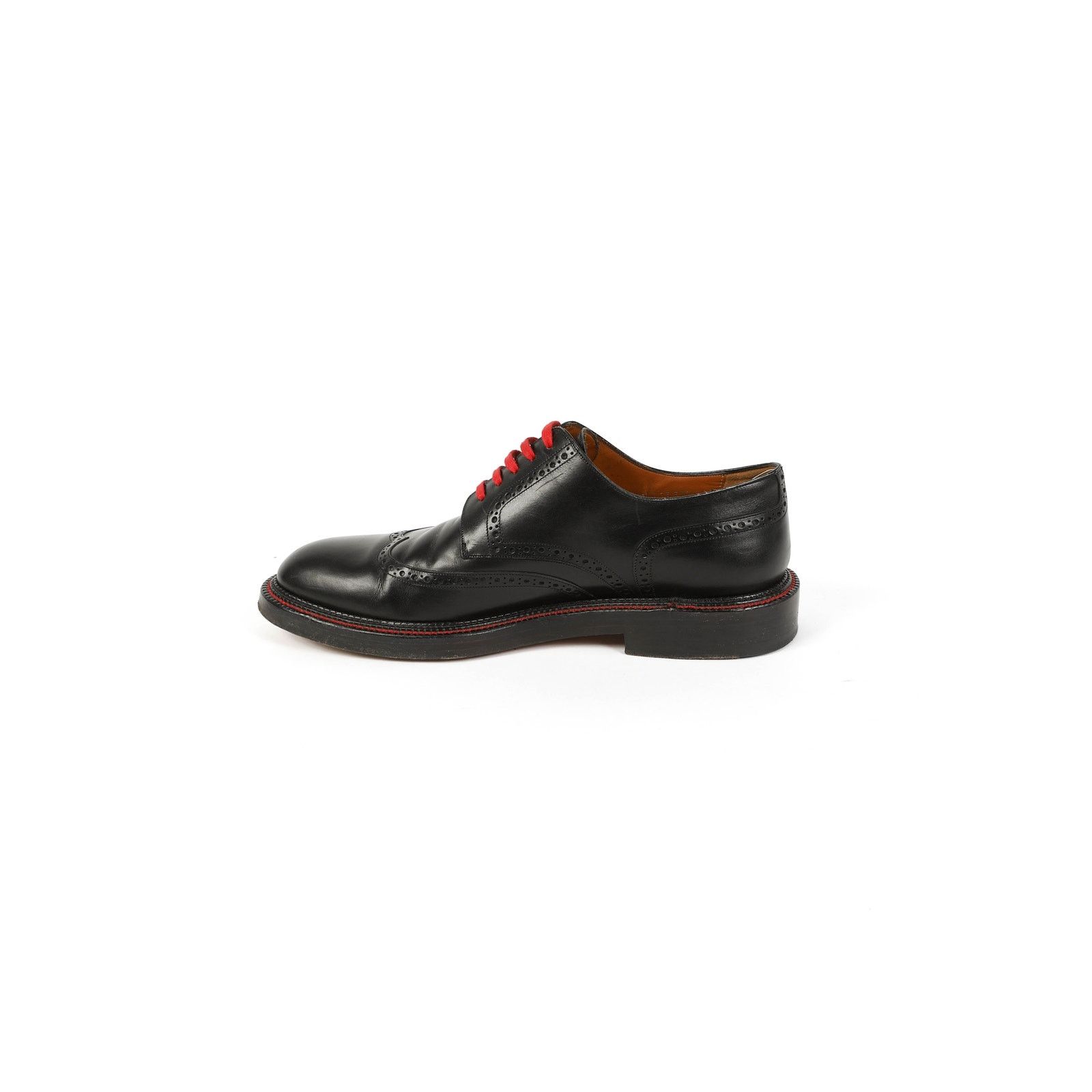 Dior FW17 Red Lace Brogue Detail Derby Size US 11.5 / EU 44-45 - 4 Thumbnail