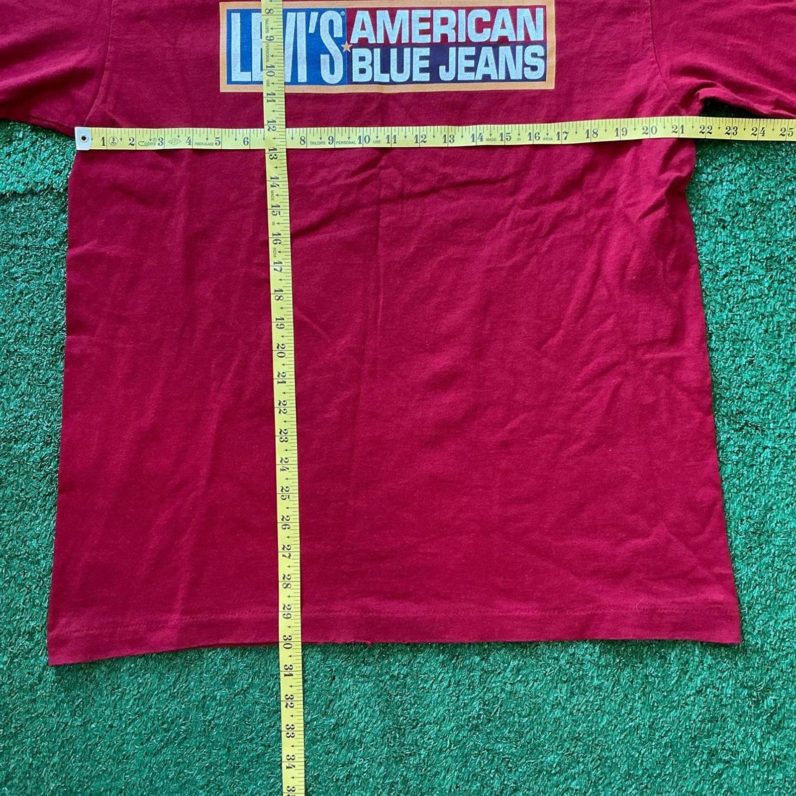 Levi's Vintage 90s Single Stitch Red Levi’s T-Shirt Size L Size US L / EU 52-54 / 3 - 7 Thumbnail