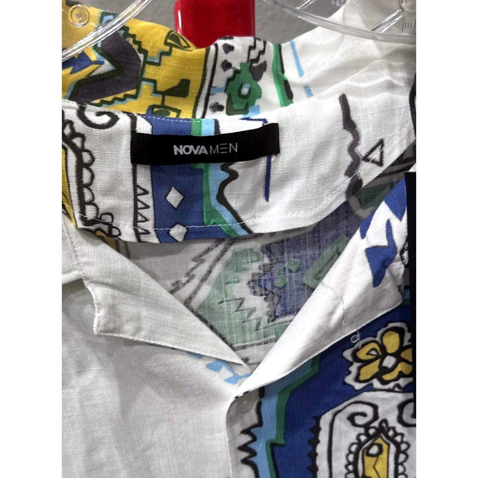 Fashion Nova NWT Fashion Nova Beaches Calling Shirt 2XL XXL Long Sleeve Button Up Shirt Mens Multicolor Size US XXL / EU 58 / 5 - 6 Thumbnail