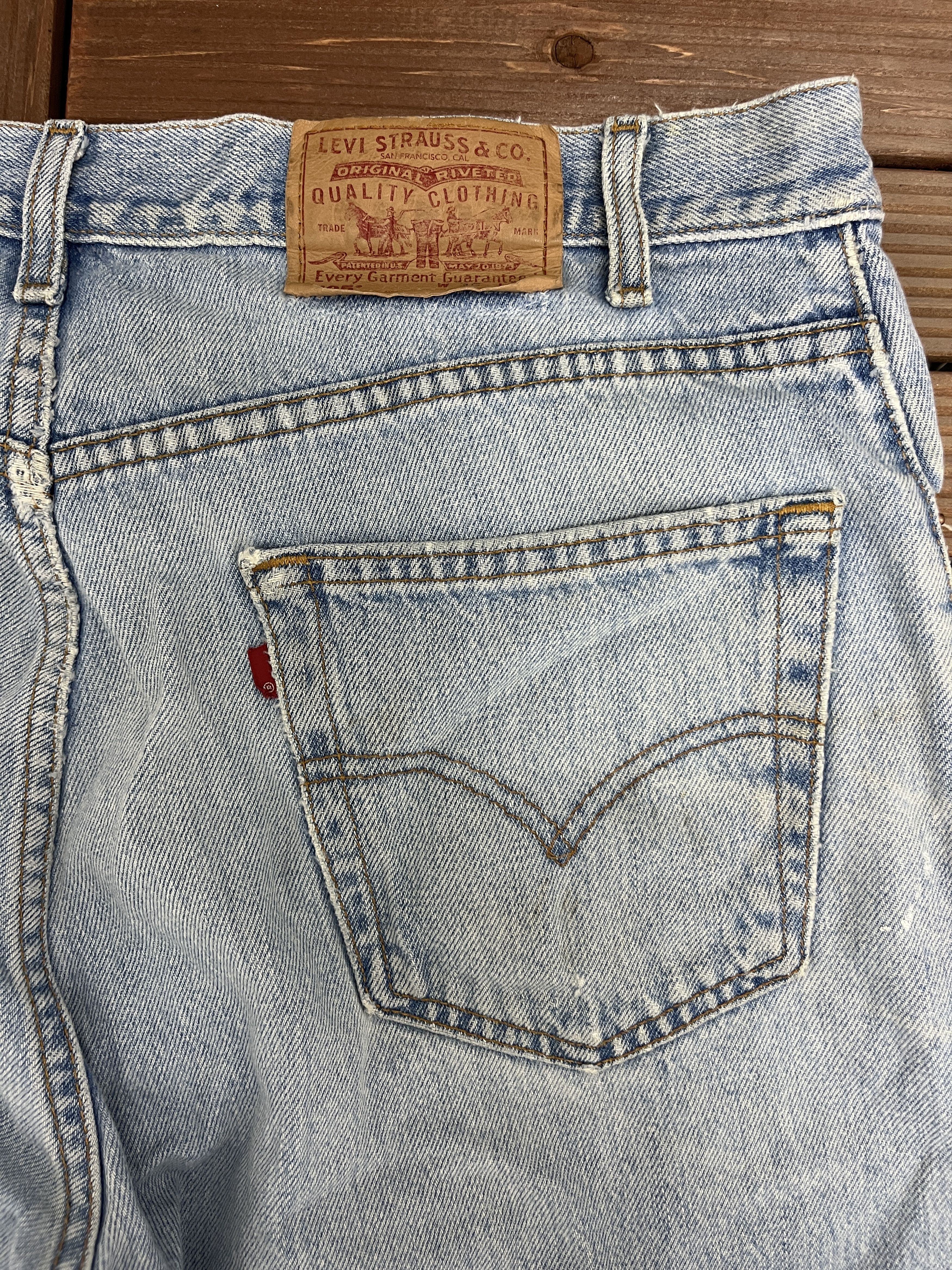 Levi's Levi's 505 Jeans Light Blue Vintage Denim Regular Fit Size US 36 / EU 52 - 5 Thumbnail