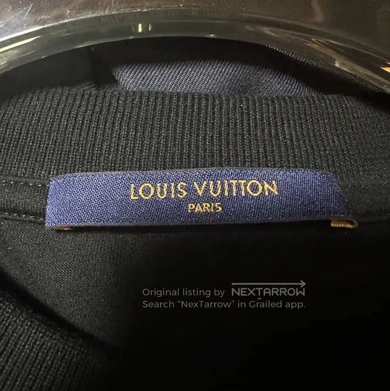 Louis Vuitton Louis Vuitton Men's Black Cotton T-Shirt . Size US XL / EU 56 / 4 - 3 Thumbnail