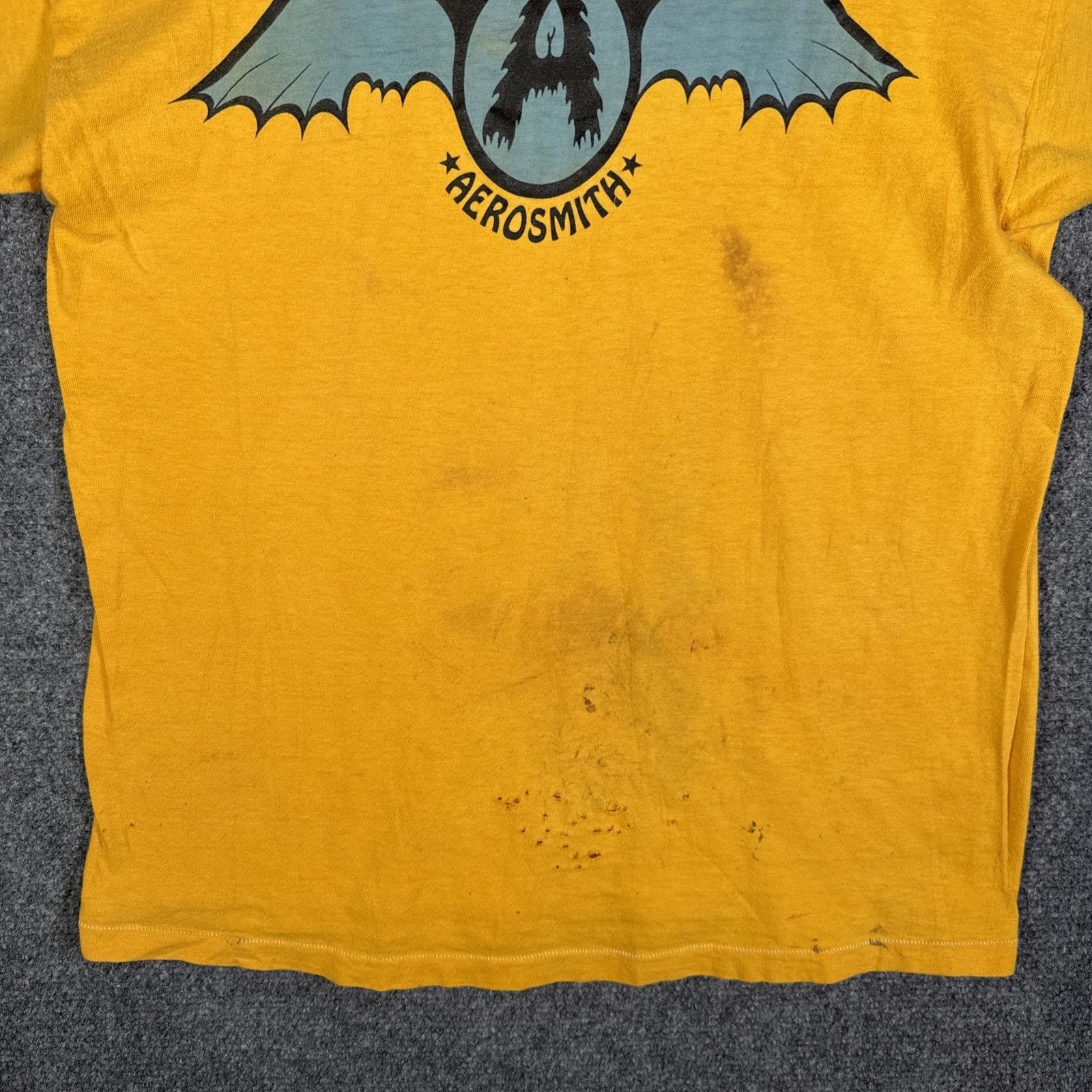 Aerosmith Vintage Aerosmith Shirt Large Yellow 1974 Get Your Wings Size US L / EU 52-54 / 3 - 5 Thumbnail