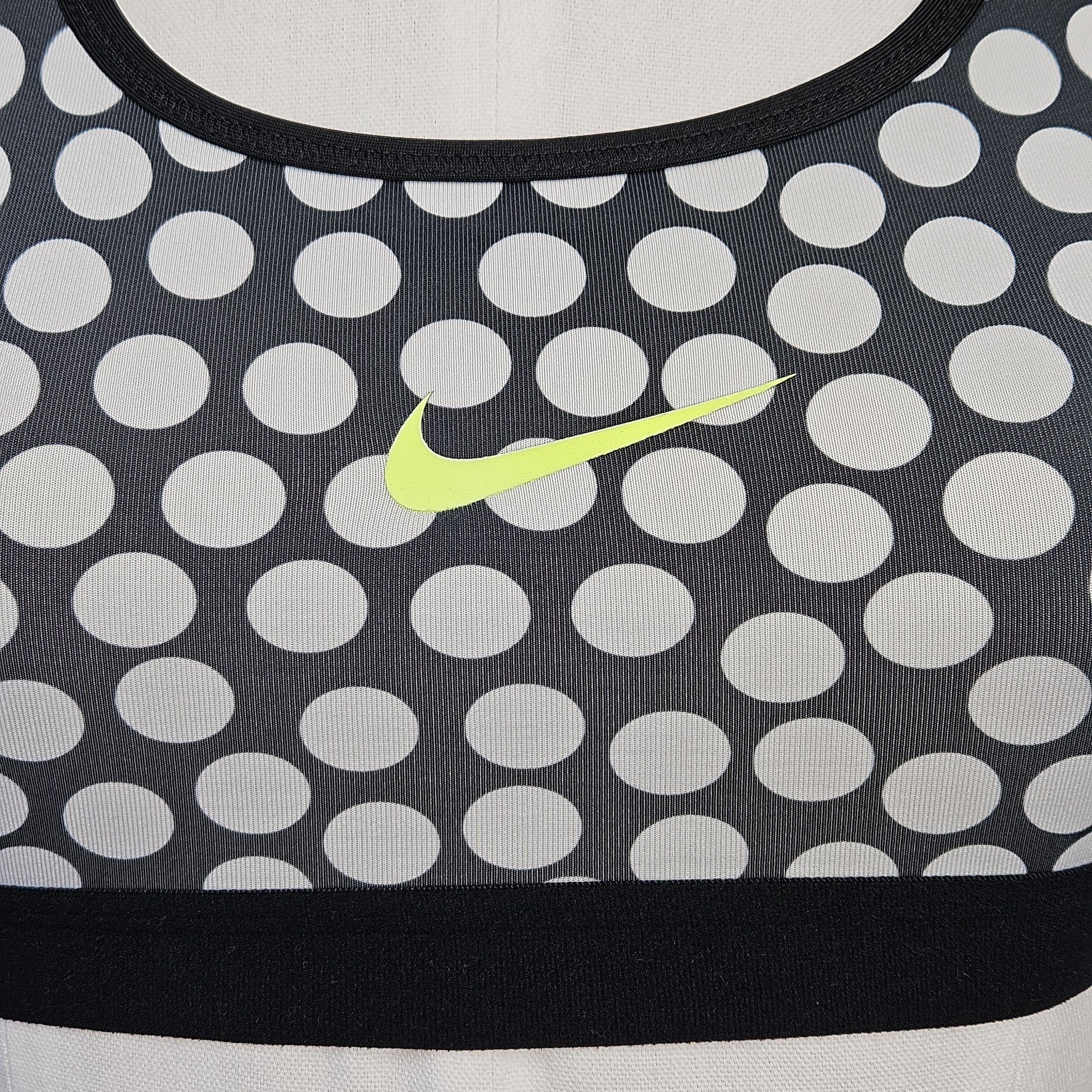 Nike Nike Size S Sports Bra Black White Polkadots Support Dri-Fit Size S / US 4 / IT 40 - 5 Thumbnail