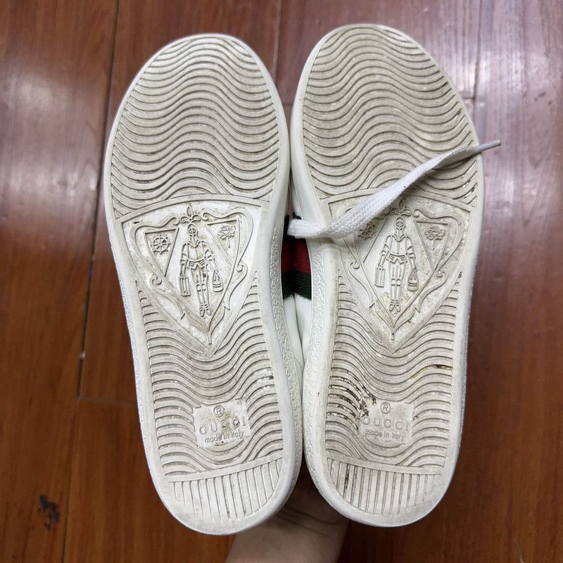 Other Gucci ACE Leather Embroidered Fashion Sneakers - Size US 5 / IT 35 - 4 Thumbnail