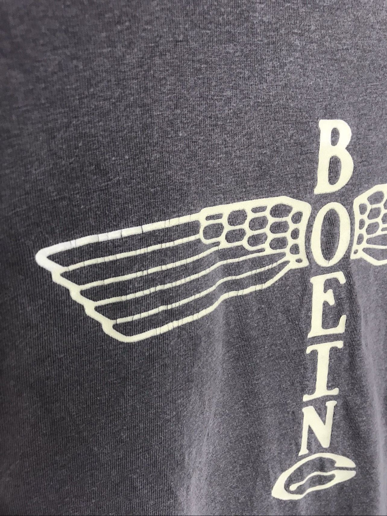 Vintage Vintage Boeing t shirt Size US L / EU 52-54 / 3 - 3 Thumbnail