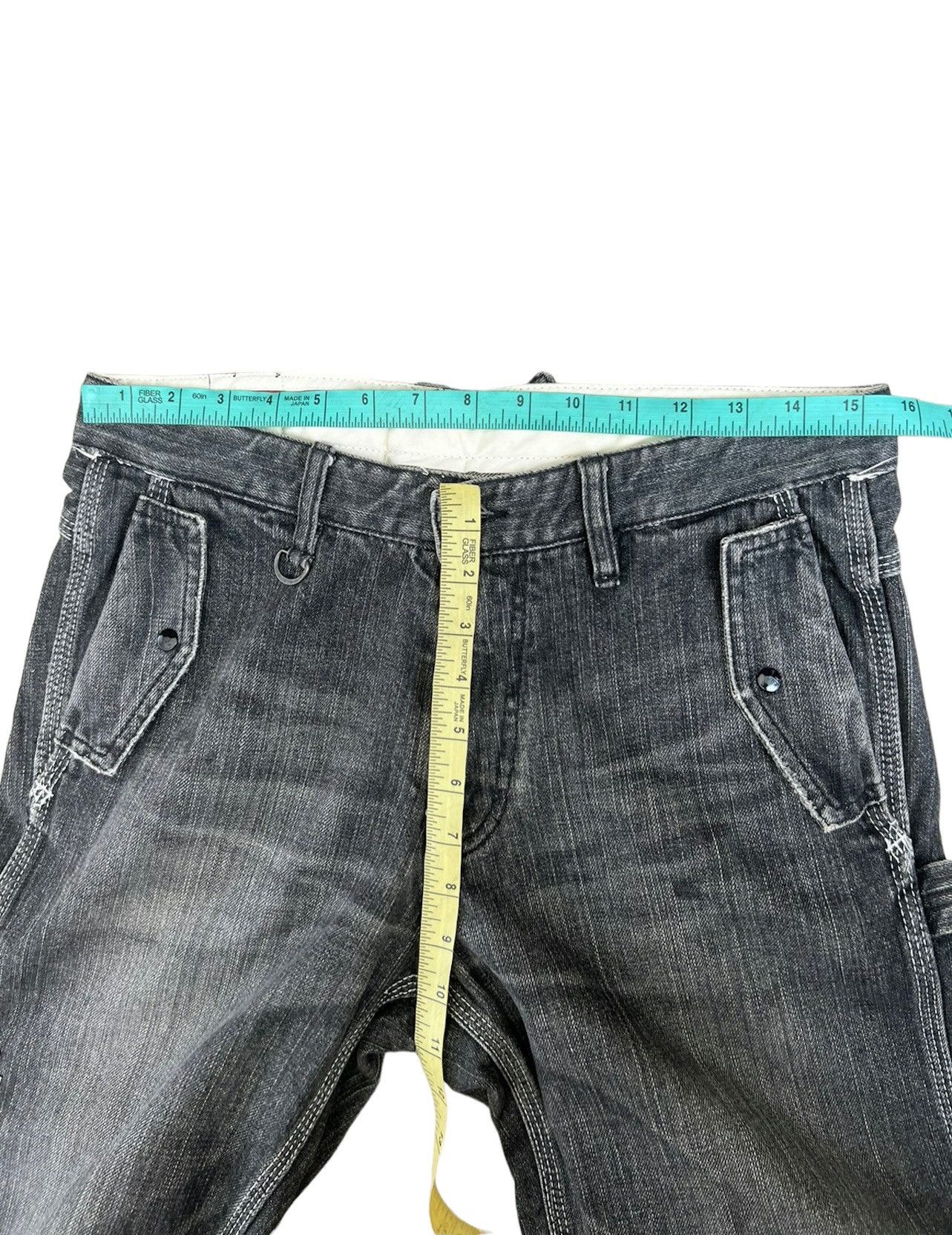 FACTOTUM Vintage Factotum Japan Distressed Fade Denim Work Pant Size US 30 / EU 46 - 3 Thumbnail