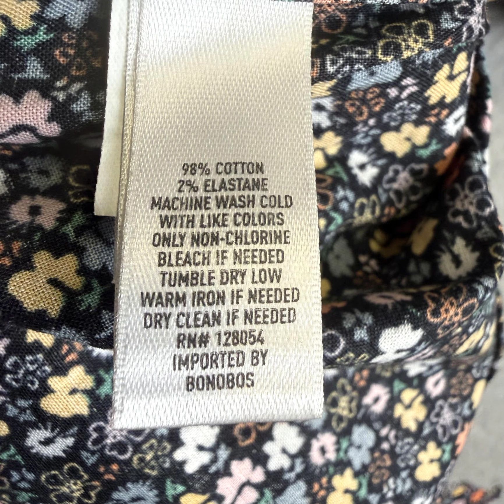 Bonobos Bonobos Shirt Men M Short Sleeve Button Up Riviera Black Floral Standard Fit Black Bonobos Mens M Shirt Size US M / EU 48-50 / 2 - 5 Thumbnail