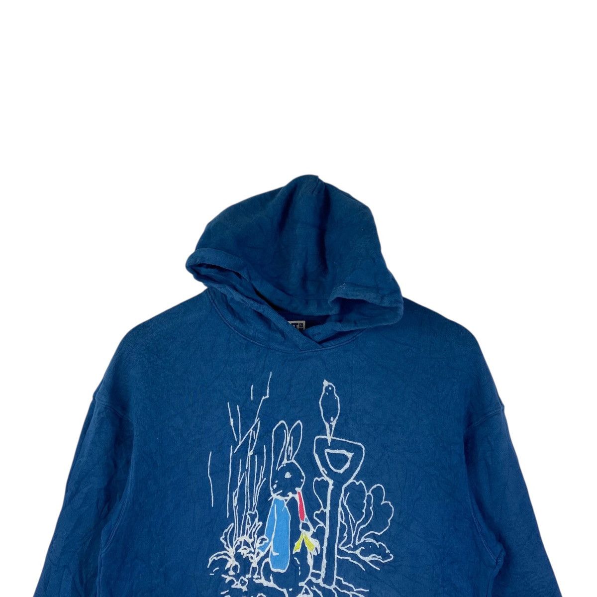 Uniqlo × Vintage UT UNIQLO x PETER RABBIT Character Print Blue Hooded Sweater Size US M / EU 48-50 / 2 - 2 Thumbnail