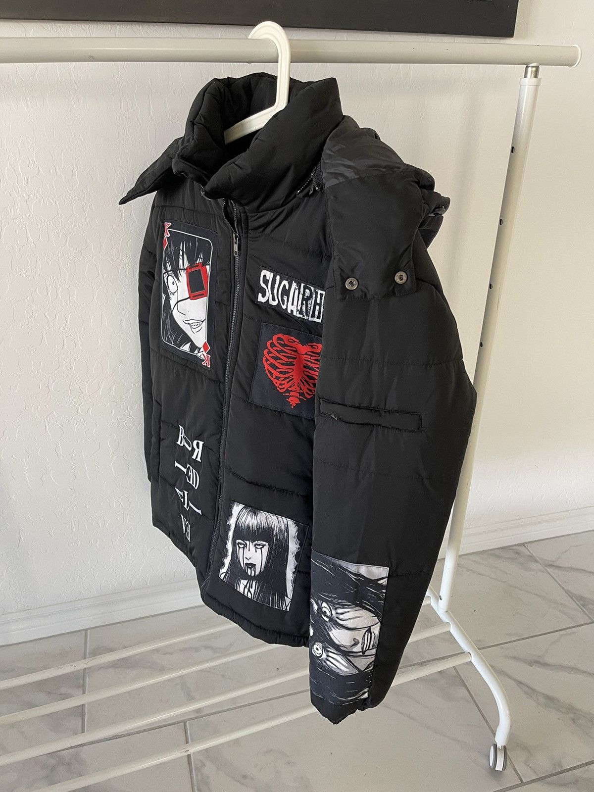 image of Sugarhill Black Buried Alive Puffer, Men's (Size Large)