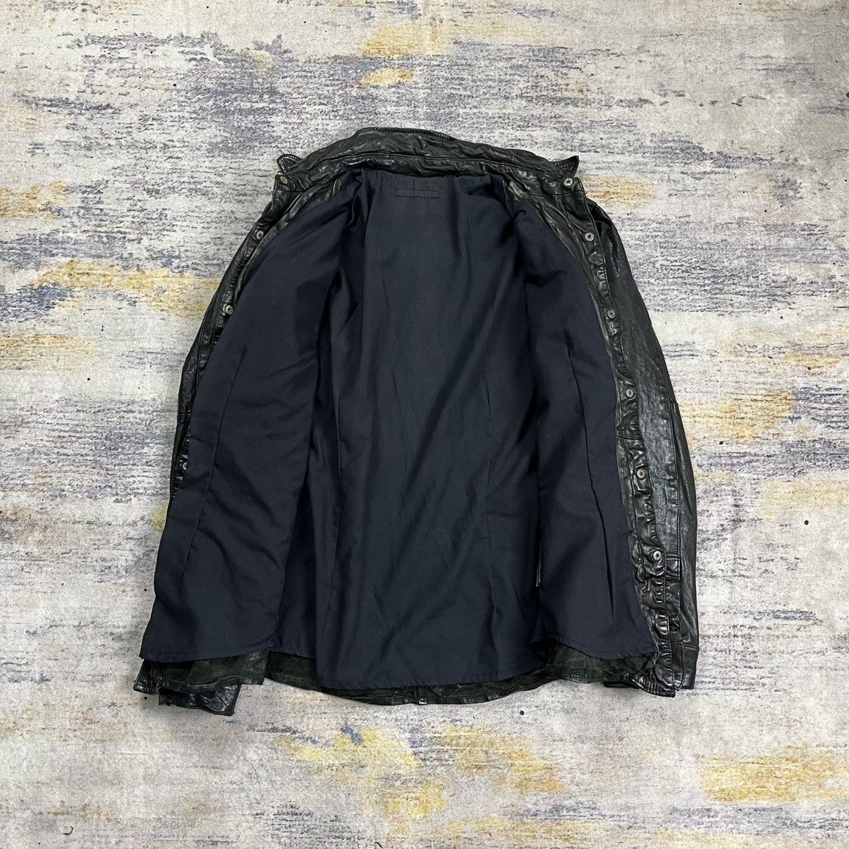 Isamu Katayama Backlash Luva tram wrinkled leather jacket guidi ccp style Size US M / EU 48-50 / 2 - 11 Thumbnail