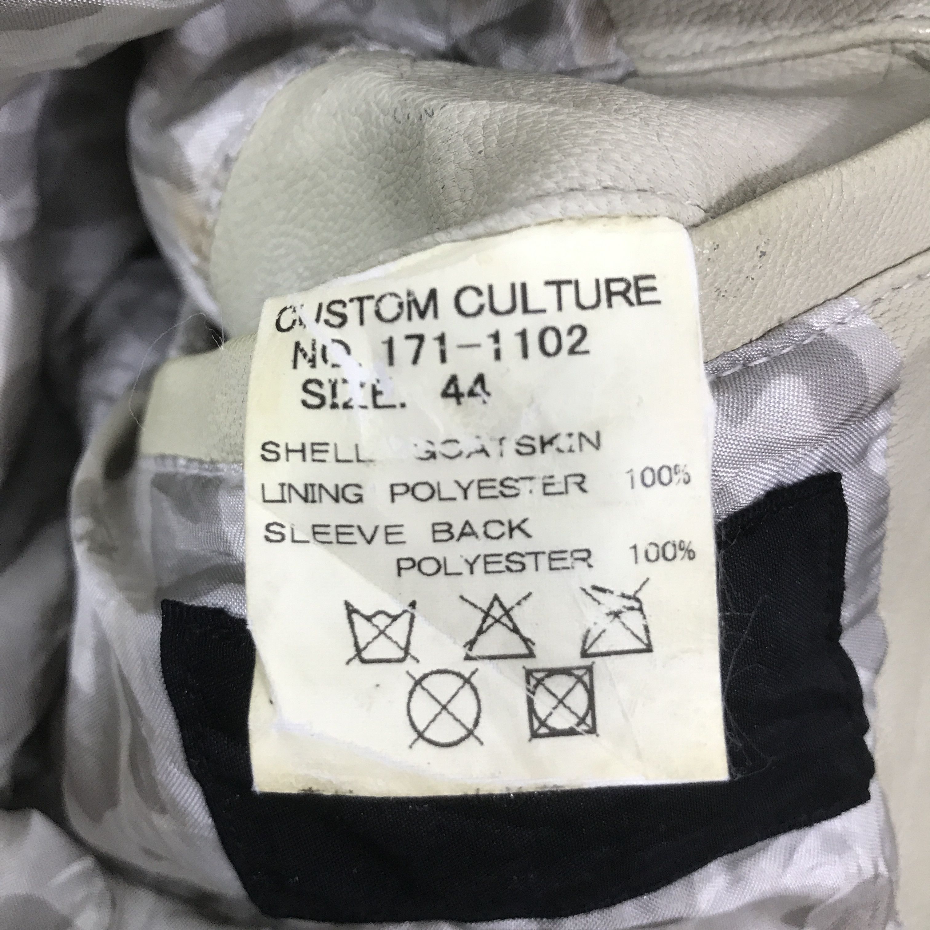 Japanese Brand CUSTOM CULTURE LEATHER PUNK JAPAN JACKET K52B24 Size US L / EU 52-54 / 3 - 12 Thumbnail