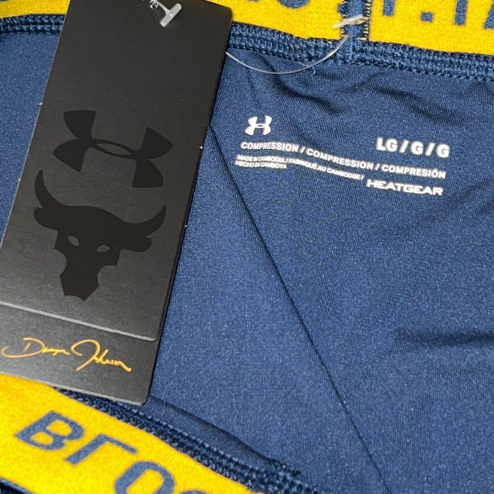 Under Armour Under Armour Men's Project Rock HeatGear Compression Legging Size US 28 / EU 44 - 5 Thumbnail