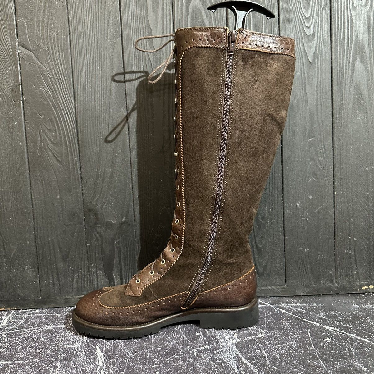 Max Mara MAX MARA - Women’s Brown Suede/Leather Boots Size 38 Size US 8 / IT 38 - 14 Thumbnail