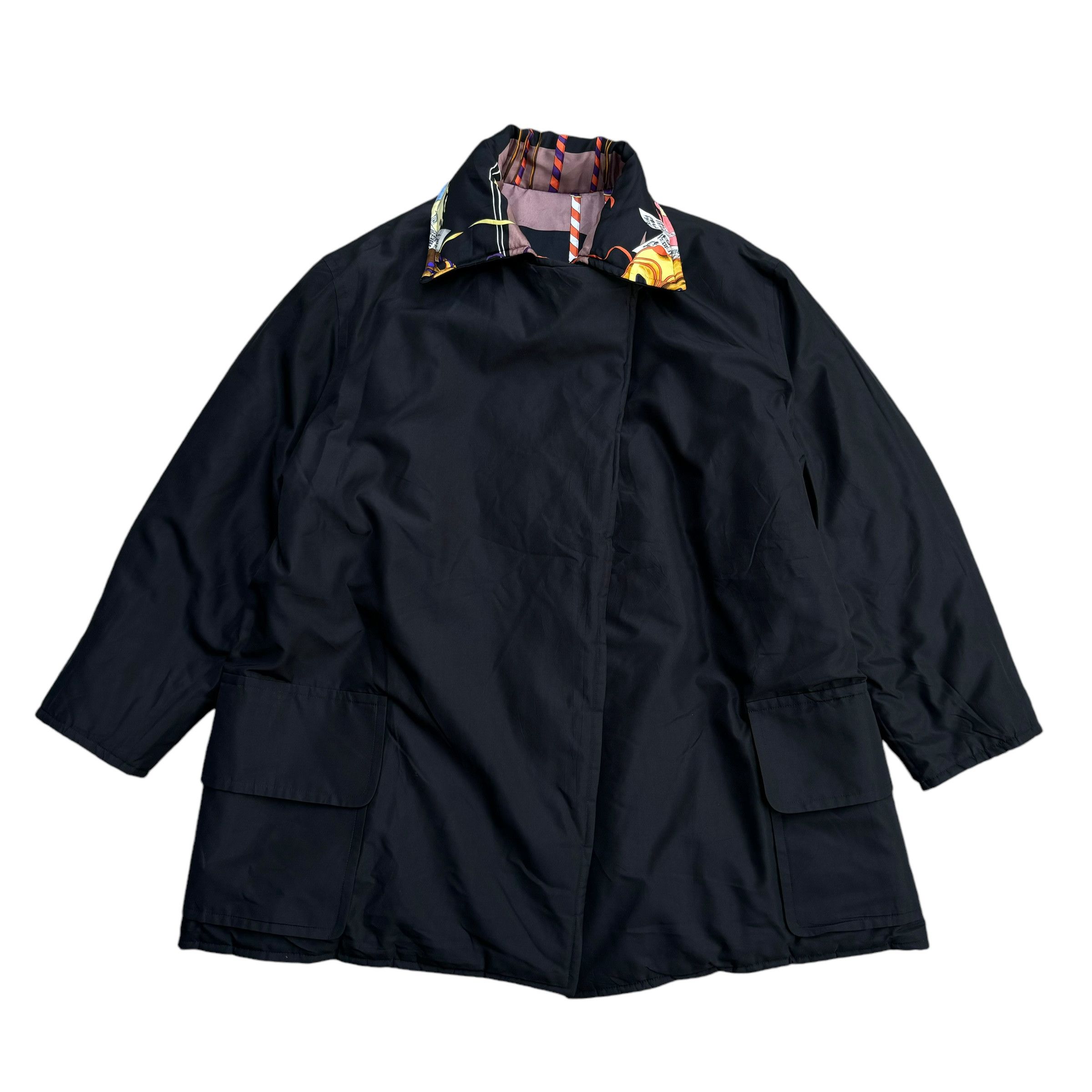 Hermes Vintage Hermes Le Carnavale de Venise Reversible Silk Jacket Size US M / EU 48-50 / 2 - 15 Thumbnail