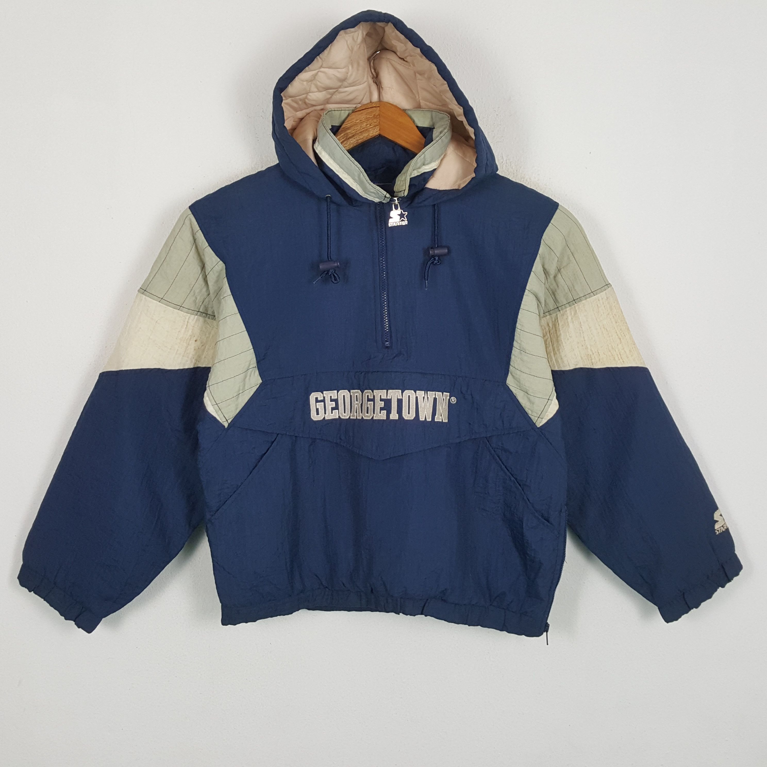 NFL × Starter × Vintage Vintage STARTER GEORGETOWN HOYAS America Football NFL Jacket Size US L / EU 52-54 / 3 - 3 Thumbnail