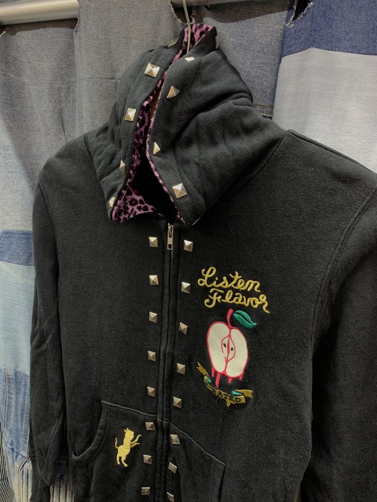 GOSTAR DE FUGA × Tornado Mart japan grunge hoodie listen flavor leopard studded punk Size US M / EU 48-50 / 2 - 5 Thumbnail