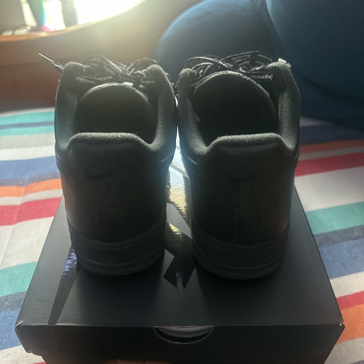 Nike × Supreme Black Supreme Forces Size US 9.5 / EU 42-43 - 3 Thumbnail