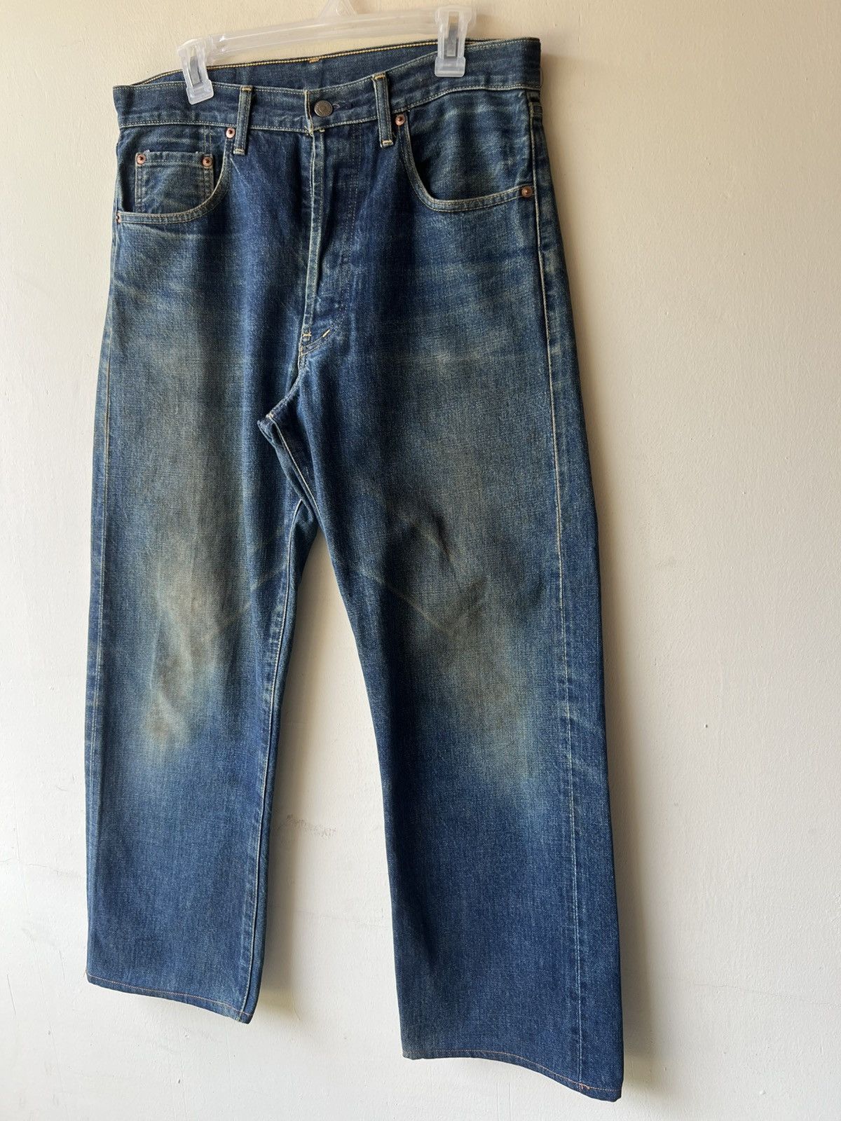 Levi's VTG 1994 Levi’s 503B XX Big E Dirty Mud Denim Selvedge Jeans Size US 34 / EU 50 - 20 Thumbnail