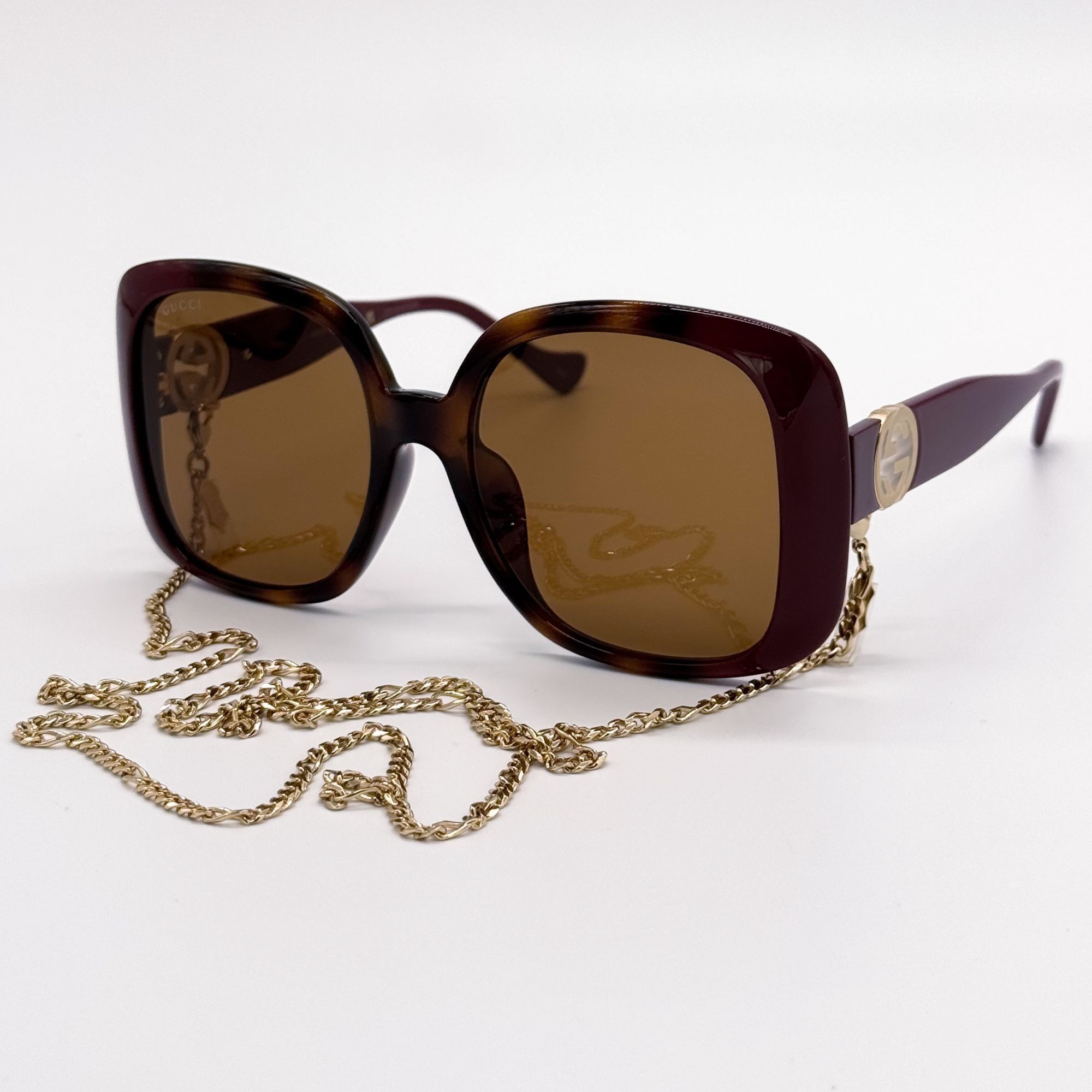 Gucci NEW GUCCI SUNGLASSES GG1029SA 003 HAVANA OVERSIZED WOMEN Size ONE SIZE - 1 Thumbnail