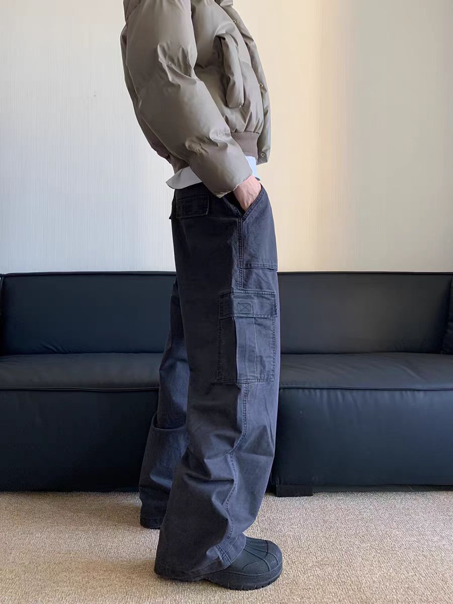 Japanese Brand × Vintage Vintage straight leg workwear washed baggy casual pants Size US 30 / EU 46 - 2 Thumbnail