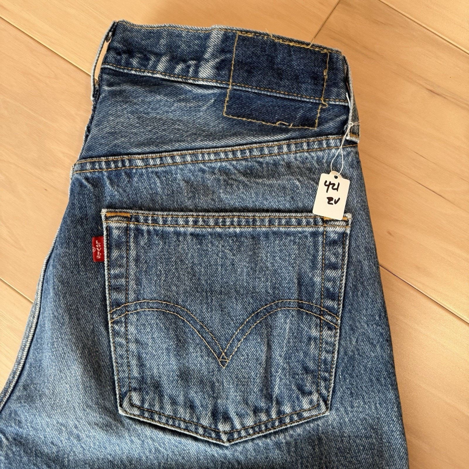Levi's × Vintage Vintage Levis 501 Jeans 30 Blue Medium Wash Straight Denim Size US 30 / EU 46 - 10 Thumbnail