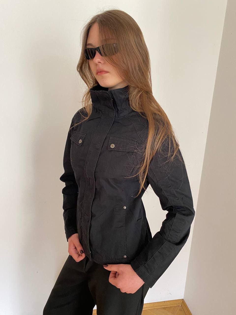 Vintage Vintage black tight racer jacket Size S / US 4 / IT 40 - 2 Thumbnail