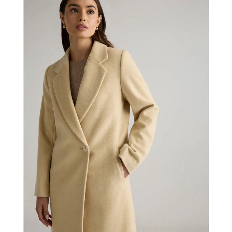Quince Quince Italian Wool Classic Single-Breasted Coat NWT Size L Size L / US 10 / IT 46 - 7 Thumbnail