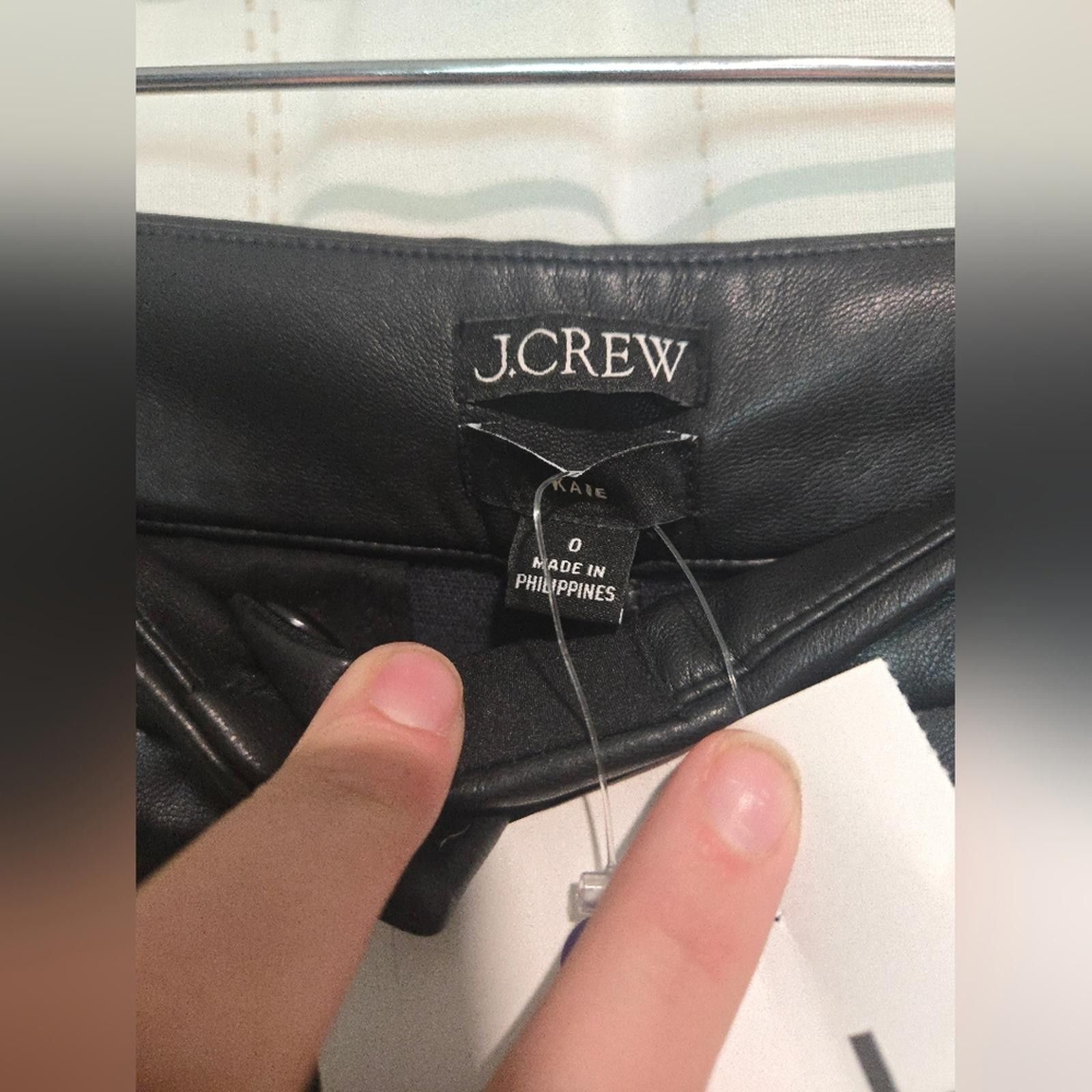 J.Crew J Crew Kate straight-leg pant in faux leather Size 25" / US 0 / IT 36 - 4 Thumbnail